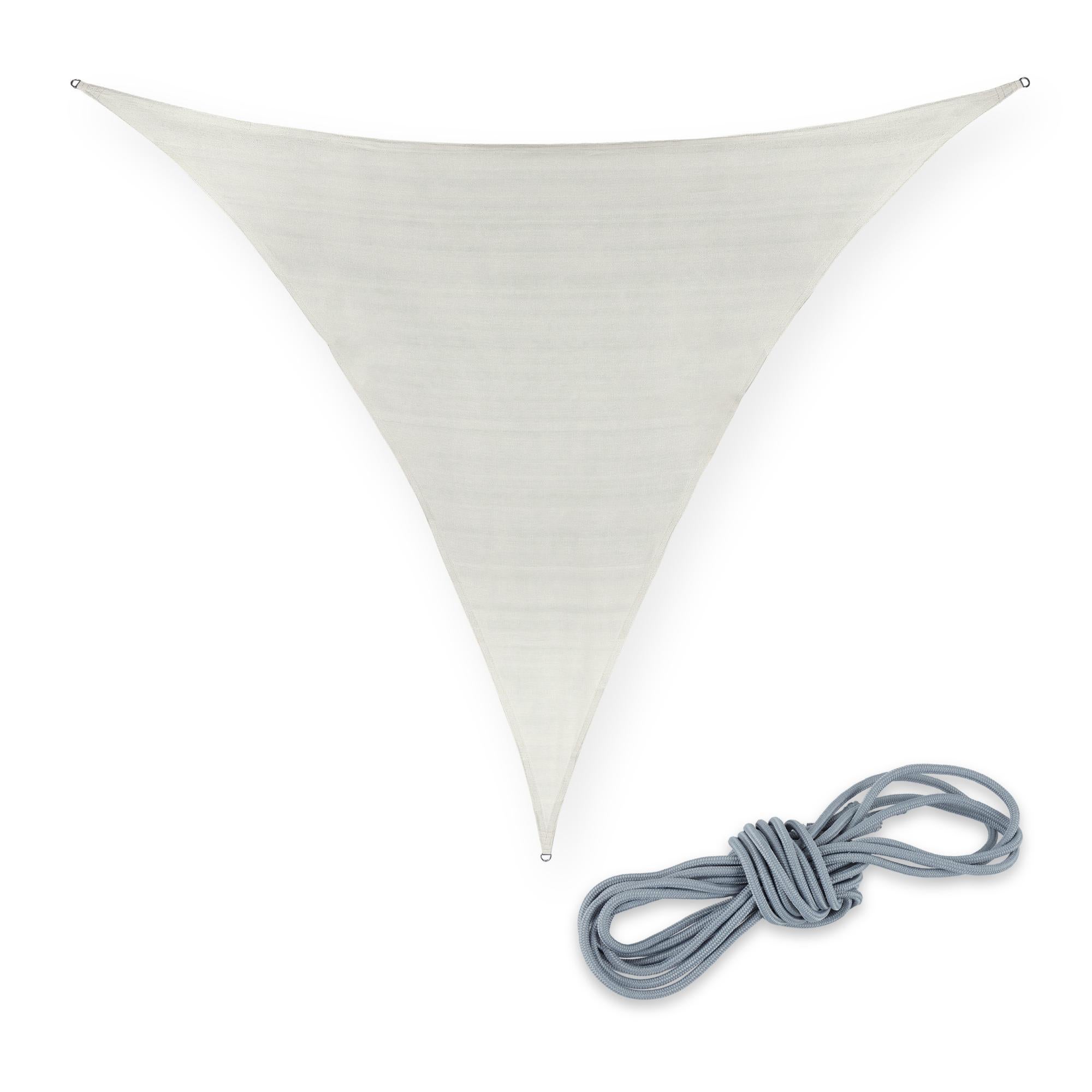 Voile D'ombrage Triangle Blanc - Protection UV 30+ | 3x3m