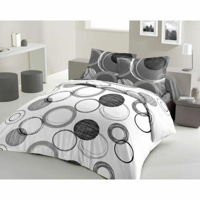 Lovely Casa HC44820004 Alicia - Copripiumone in Cotone a 57 Fili, 260 x 240 cm, Colore Grigio Perla Lovely Casa HC44820004 Alicia - Copripiumone in Cotone a 57 Fili, 260 x 240 cm, Colore Grigio Perla