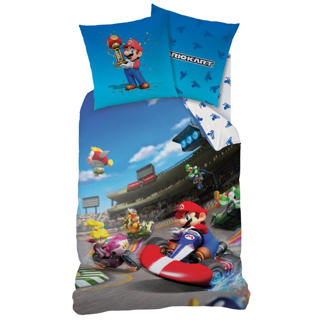 Super Mario Kart - Parure de Lit Enfant Coton Réversible - Housse de  Couette 140x200 Taie d'Oreiller 63x63 cm – the best products in the Joom  Geek online store