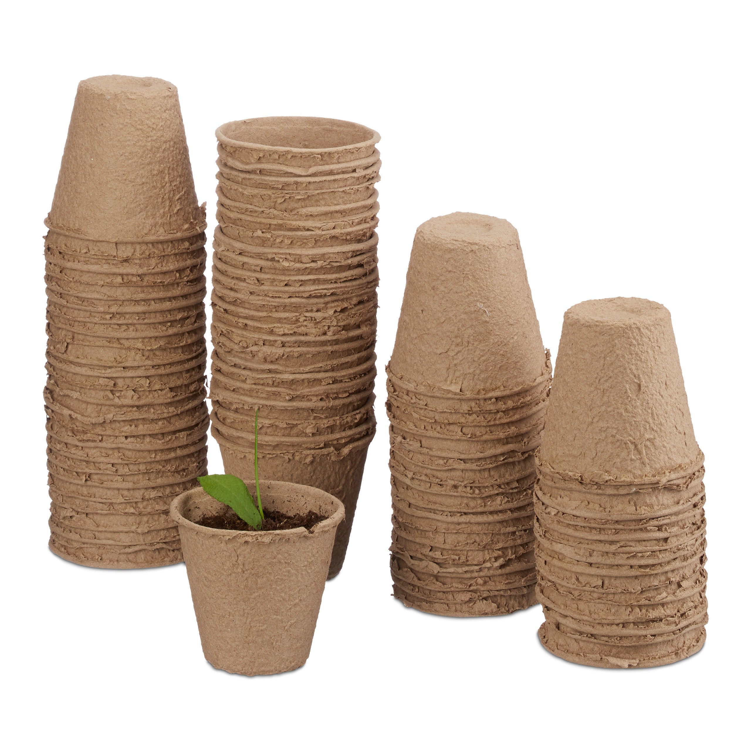 4 Pots de plantes de pépinière flexibles, récipient en plastique pour  plantes à fleurs, semis succulents, transplanteurs de boutures, 150PCS