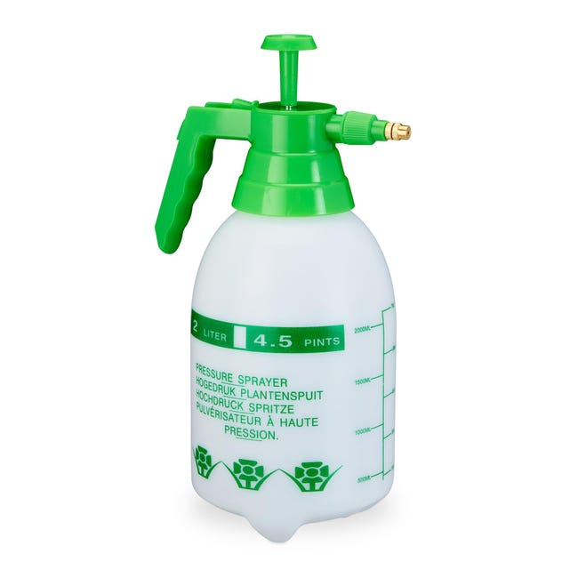 Spruzzatore A Pressione Relaxdays 5 Litri - Con Cinghia, Ugello Regolabile, Bianco - Foto 3