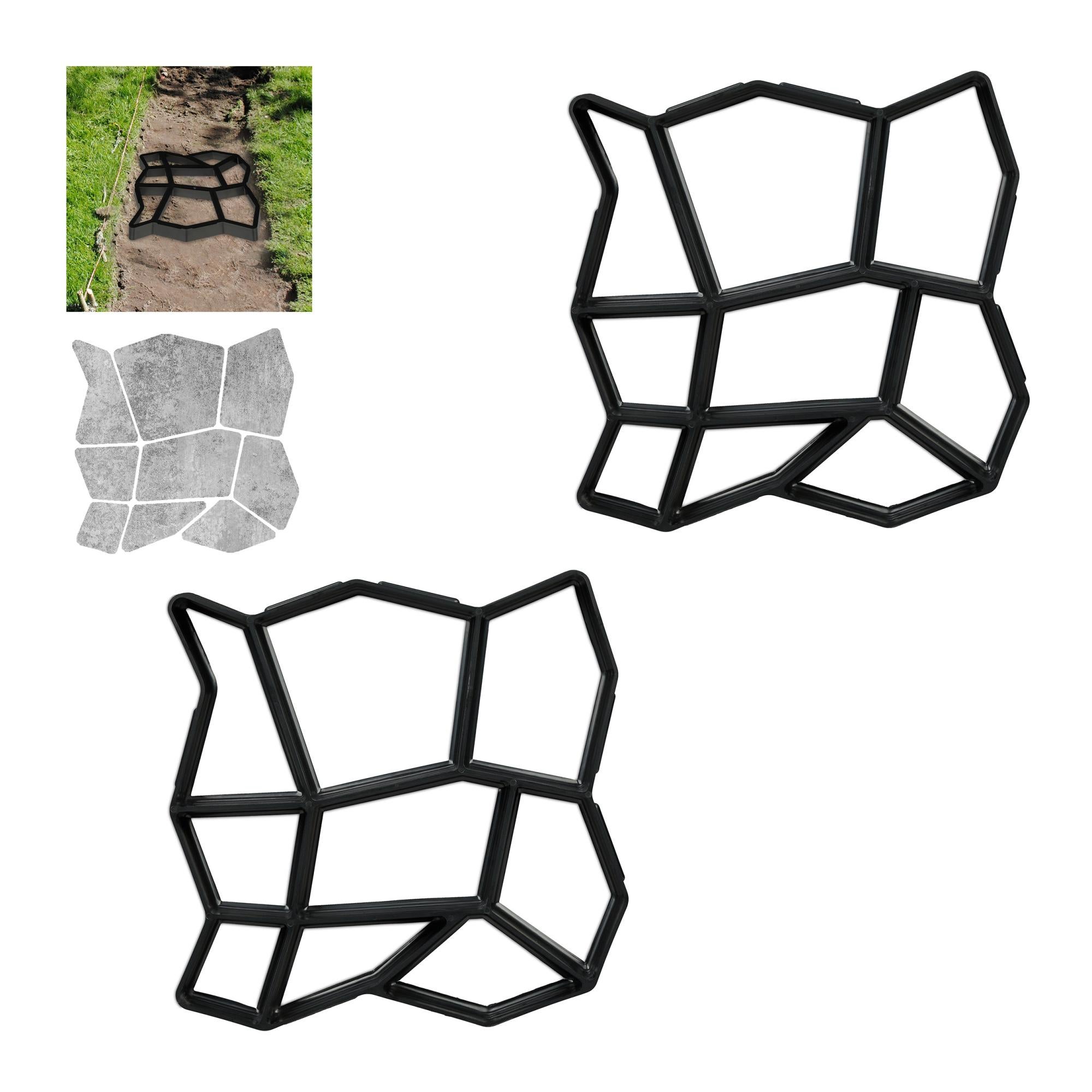 2Pcs Forma D'onda Giardino FAI DA TE A Piedi Perco... - Grandado