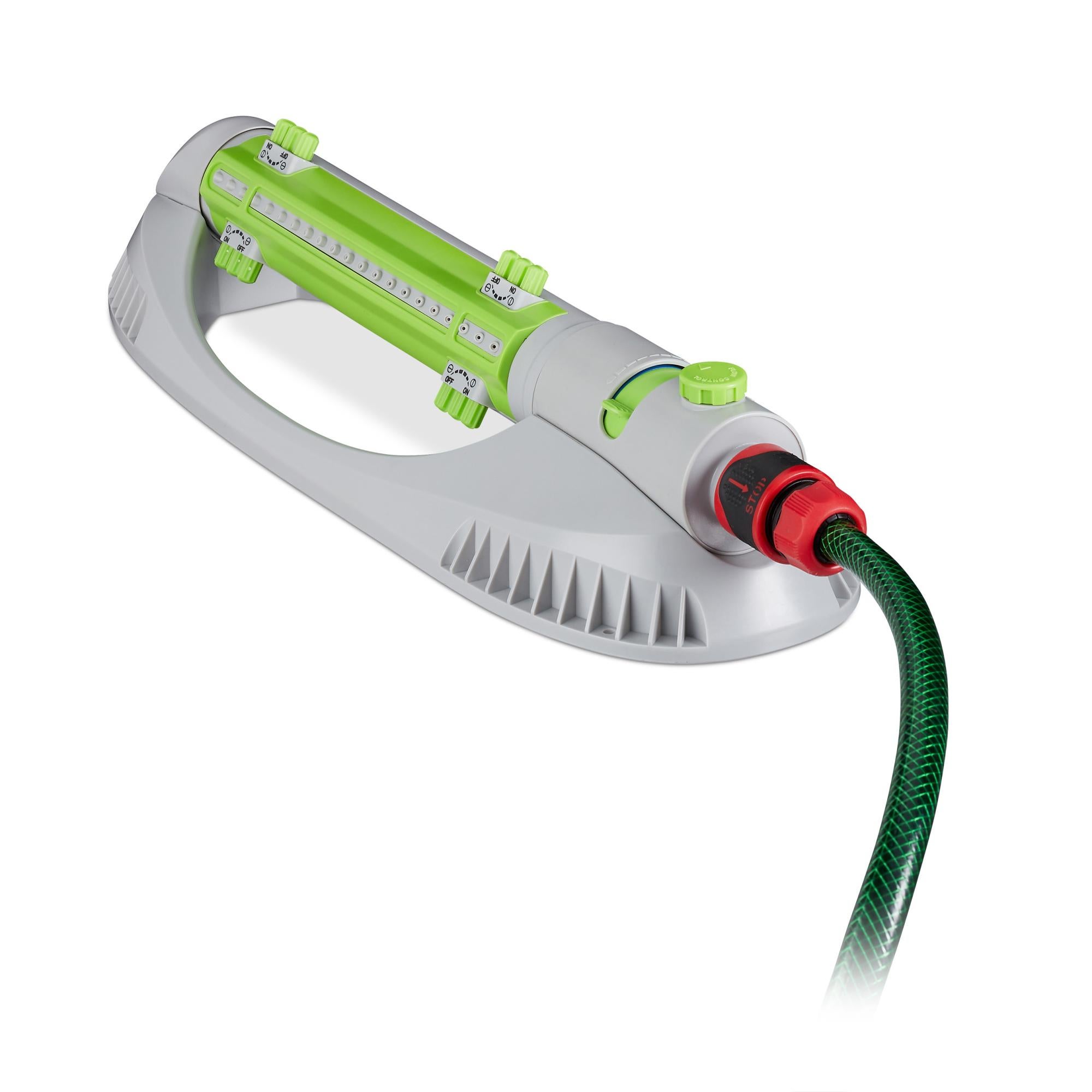 KREATOR KRTGR6522 Irrigatore Oscillante Deluxe – Portata Fino A 290 M², Regolabile, Con Lance In Ottone - 4