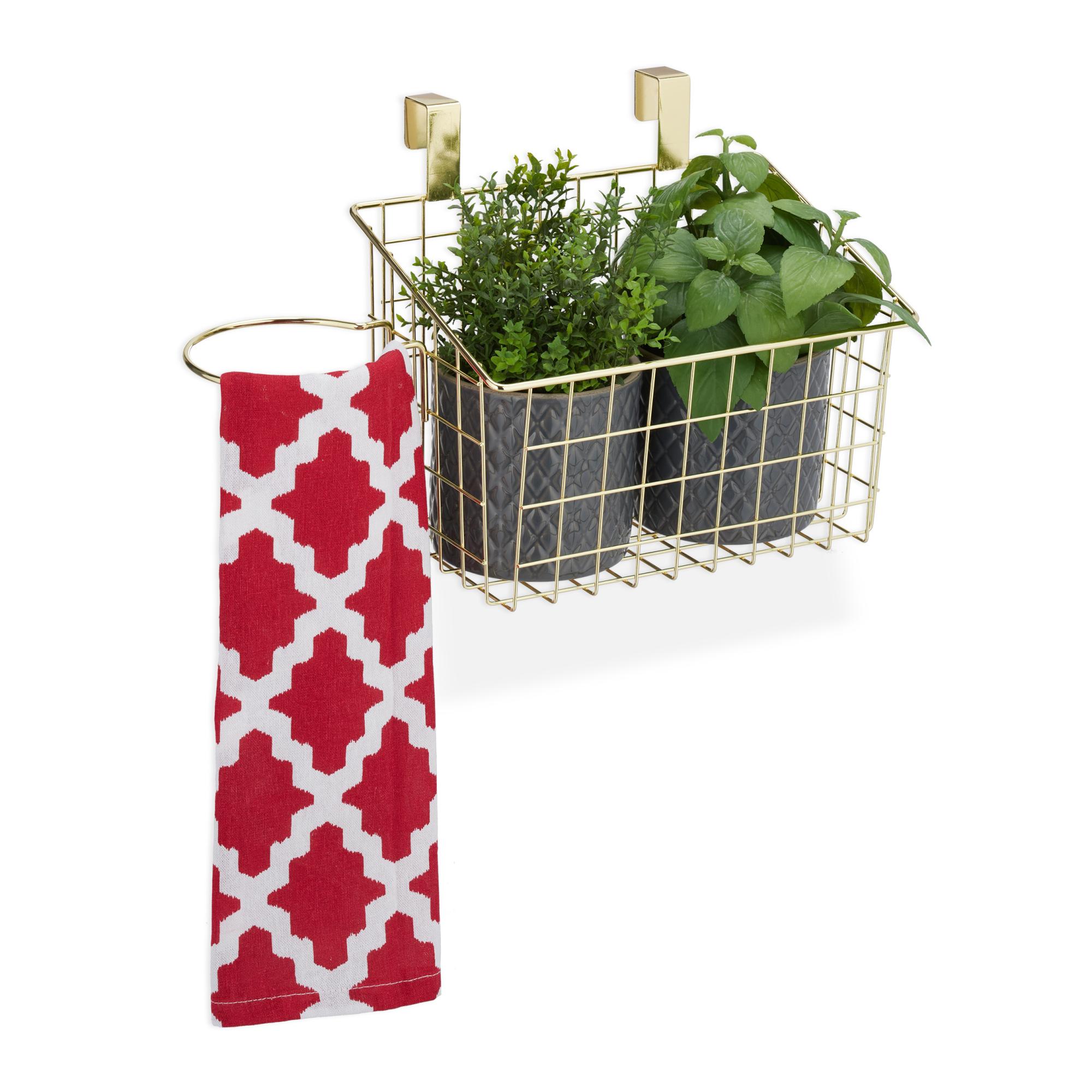 DOESS Portaspezie-Contenitori Spezie- Da Cucina-Portaspezie Da Appendere- Portasapone-Organizzatore Per Spezie (Argento, 20 CM - 8