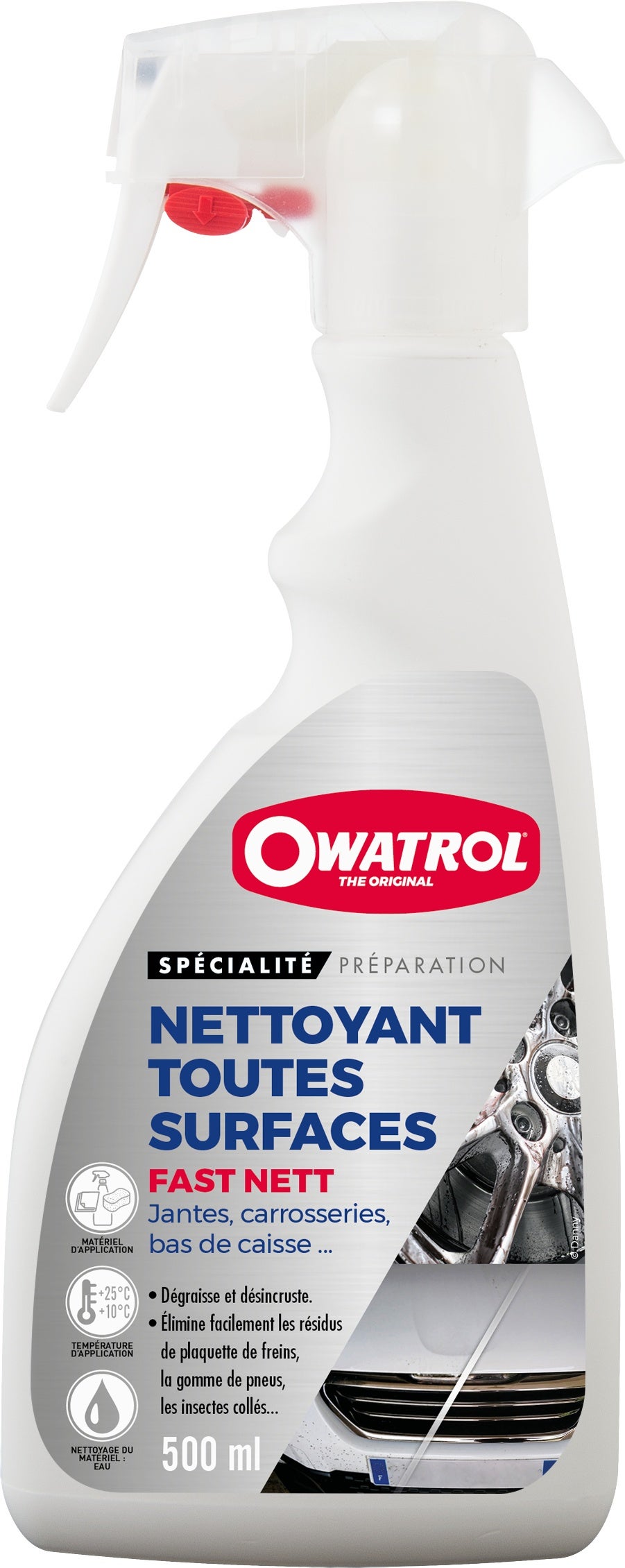 Nettoyant dégraissant pour voiture, moto Owatrol FAST NETT Spray de 500 ml