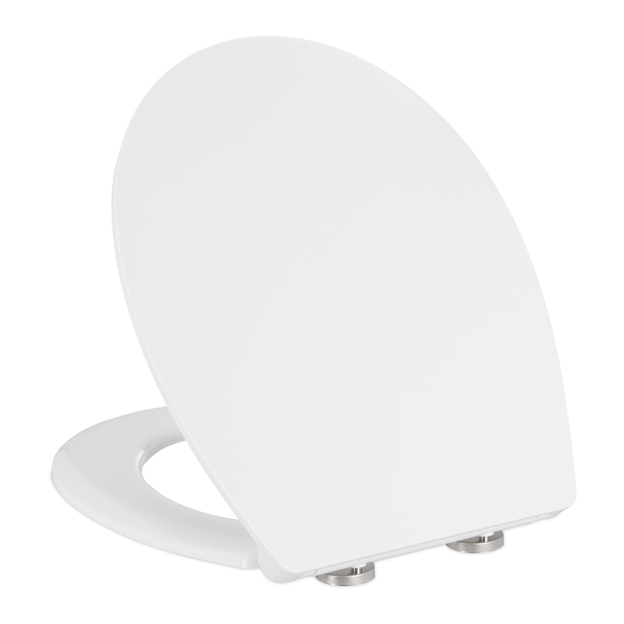 Relaxdays Abattant WC avec frein de chute si ge ovale amovible