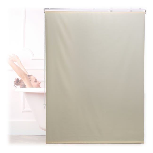 Relaxdays Store de baignoire, 80 x 240 cm, rideau de douche avec