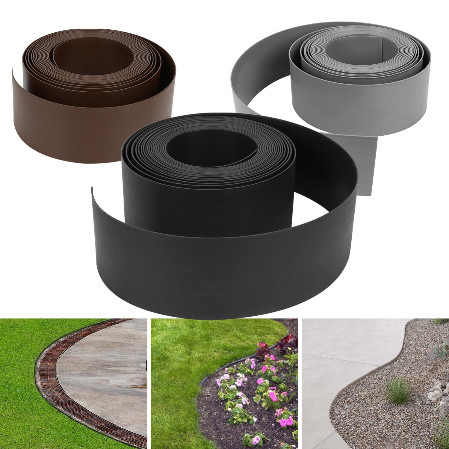 Bordo Per Aiuole , In Plastica, 10 M, Effetto Rattan, Per Bordure