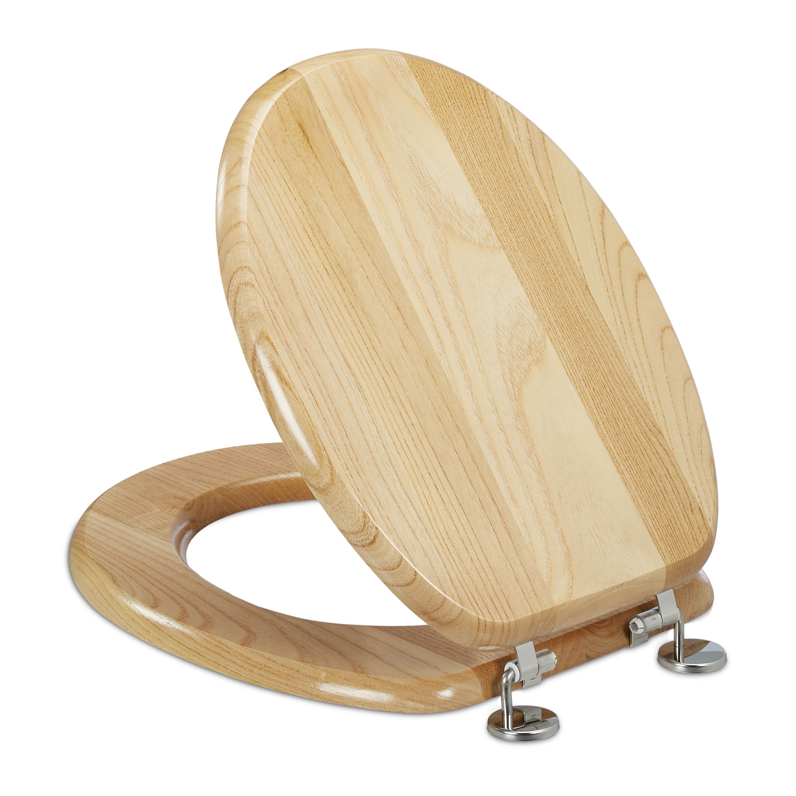 Relaxdays Abattant WC sans frein de chute lunette toilette ovale