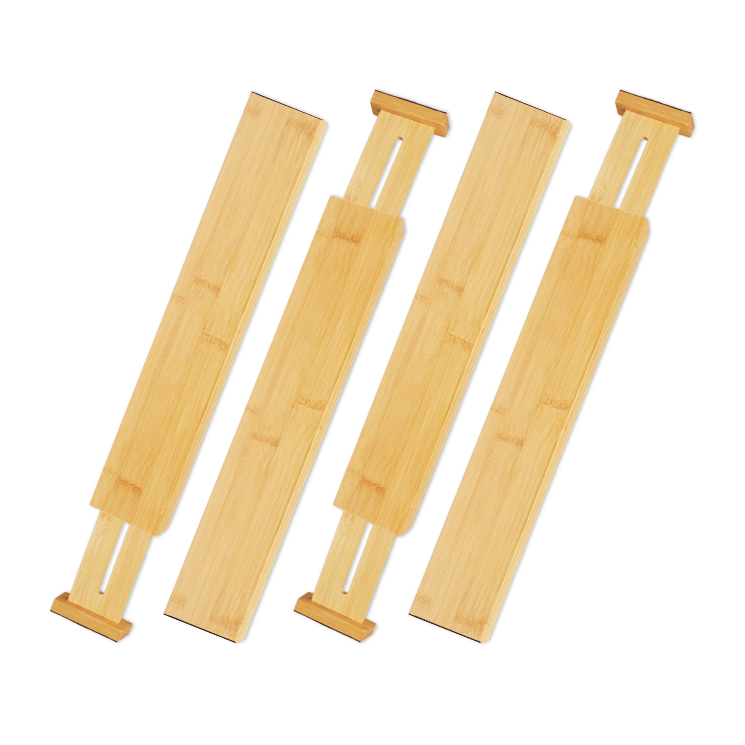 Joejis Lot separateur tiroirs en bambou x 4 - Rangement tiroir