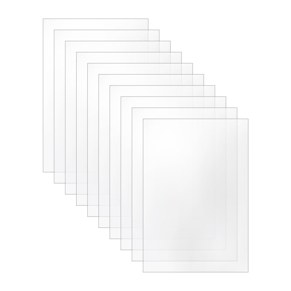 Plaque plexiglass blanc au format A3, A4 ou A5. Épaisseur de 2 mm ou 4 mm.  Feuille de verre acrylique. Verre synthétique. Plaque PMMA XT. Plexiglass