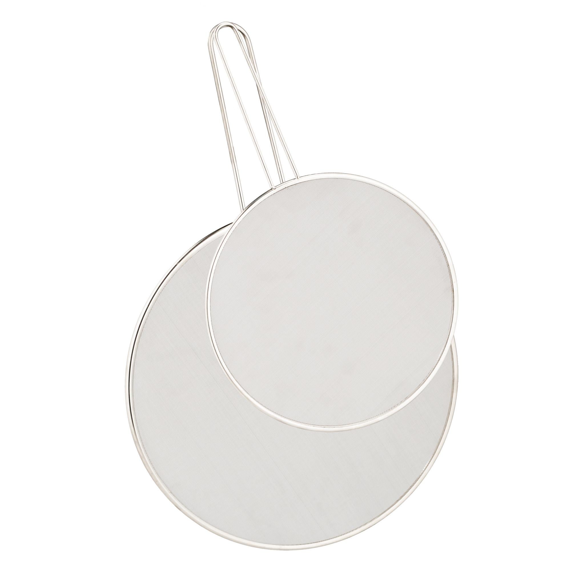 Relaxdays Paraschizzi per Padelle, Set 3, Acciaio Inox, ∅ 25 &ap; 29 &ap; 33