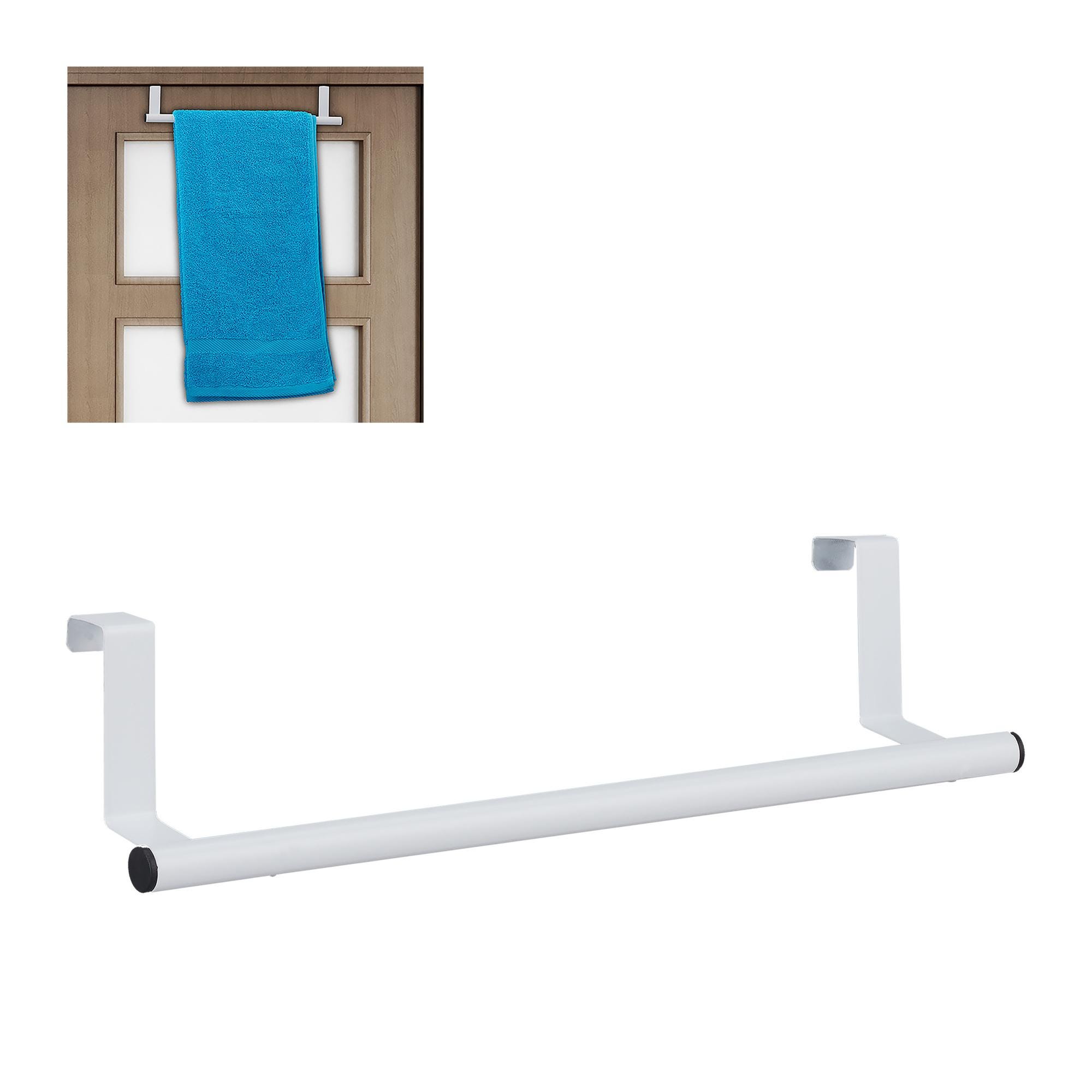 Portasciugamani Regolabile THYGIFTREE - 4 Ripiani Con Ganci, Per Porta O Parete Bagno - Foto 3