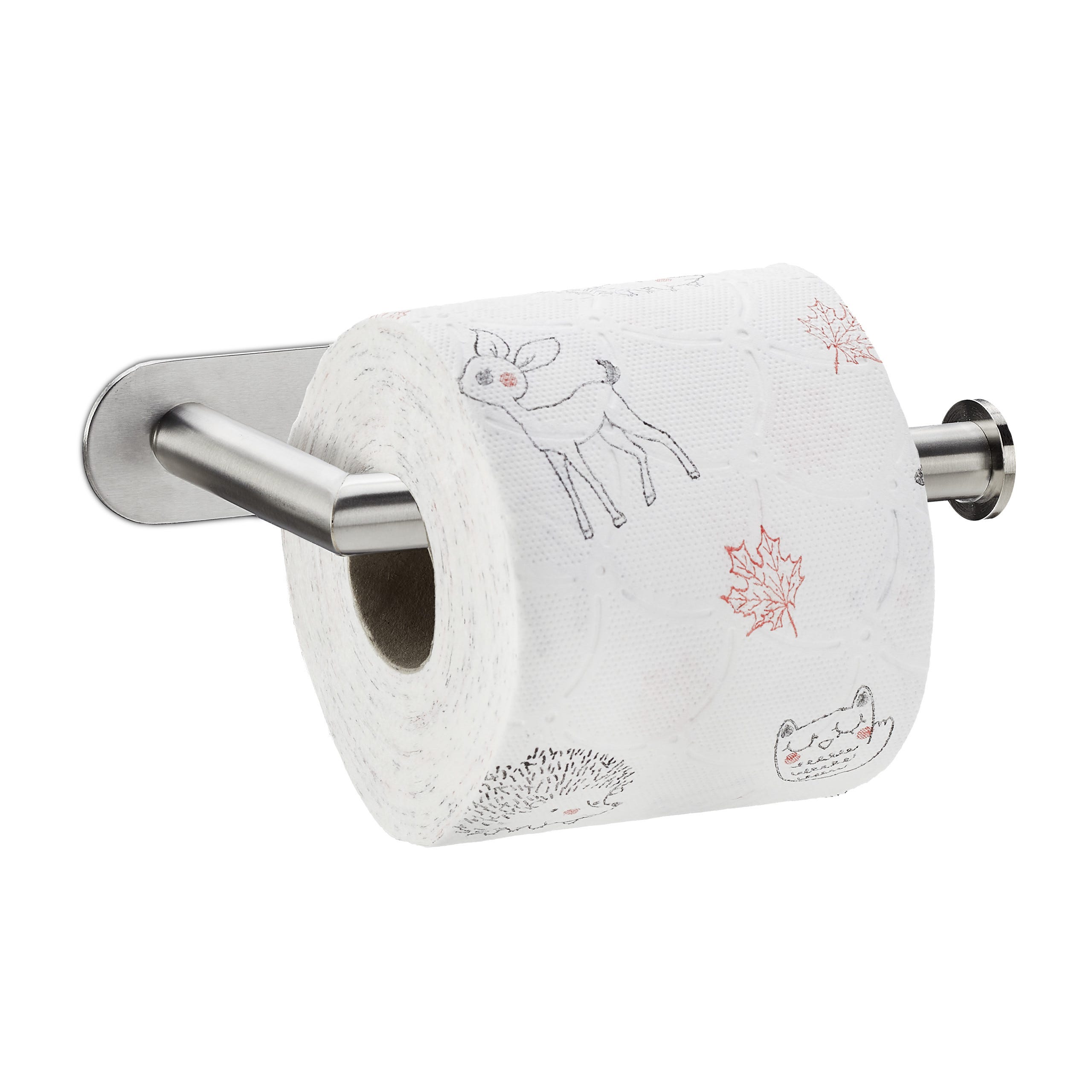 Relaxdays Porte-papier toilette avec support pour portable