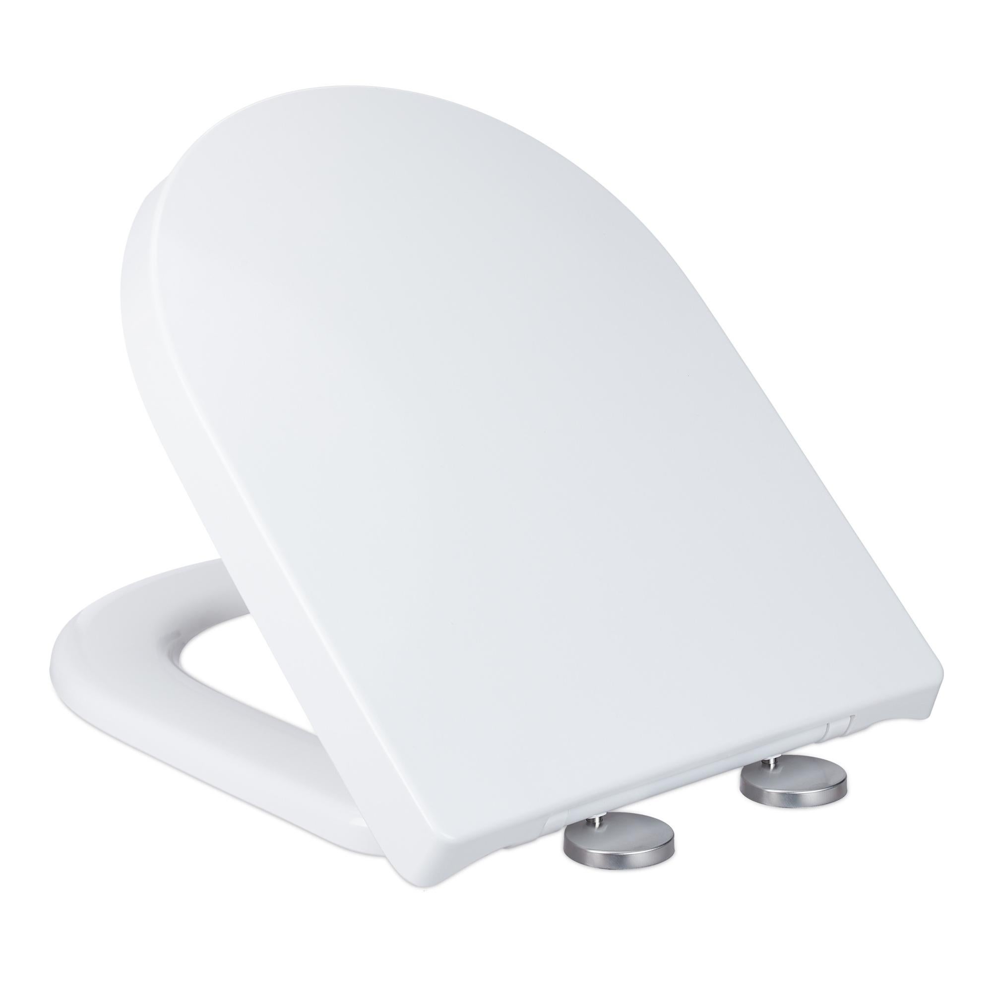 Sedile WC NAIZY Con Chiusura Ammortizzata | Coperchio In Duroplast Antibatterico | Design Universale Con Fantasia Blu - 5