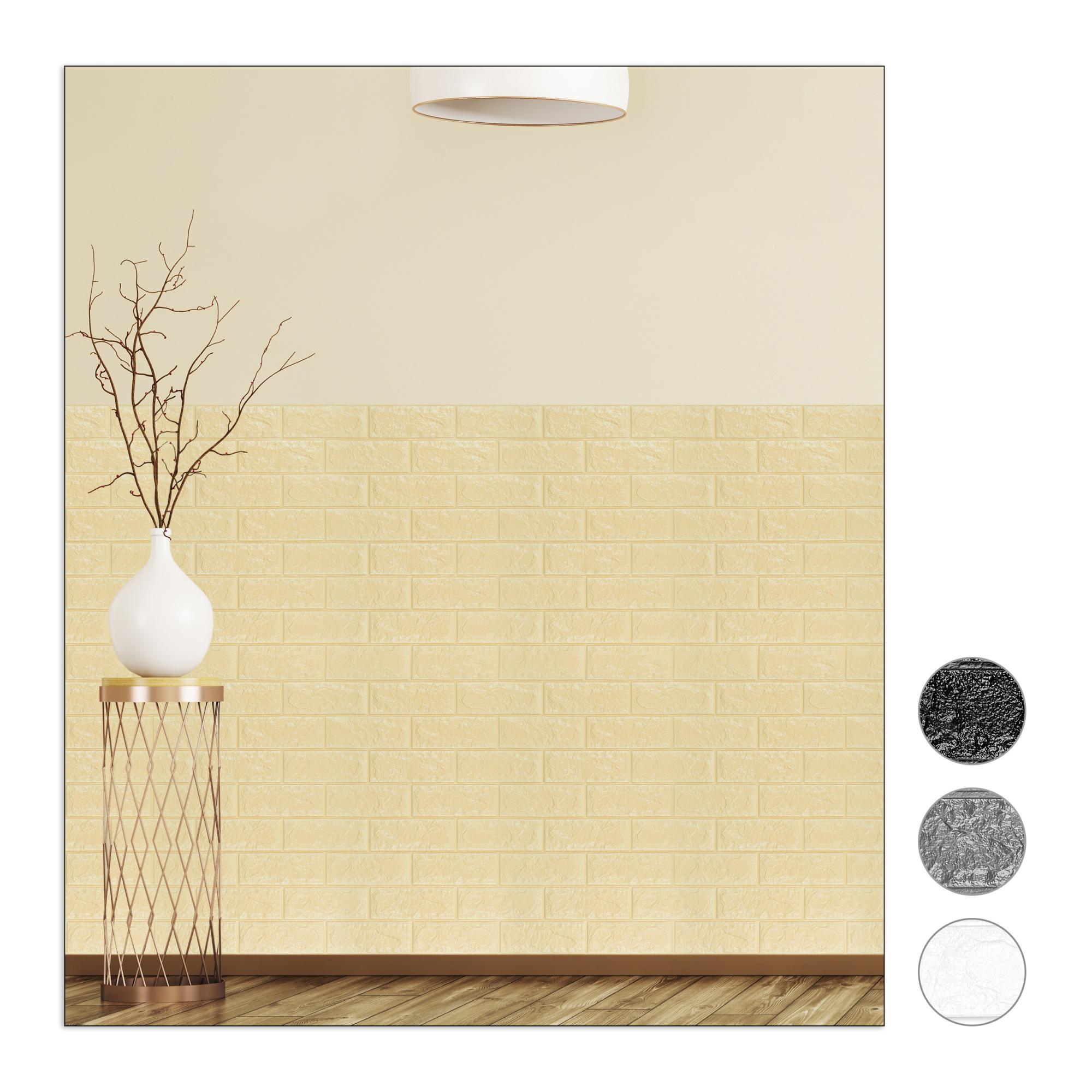 Pannelli 3D Autoadesivi In PE 70X70cm MATTONI BIANCHI - 4