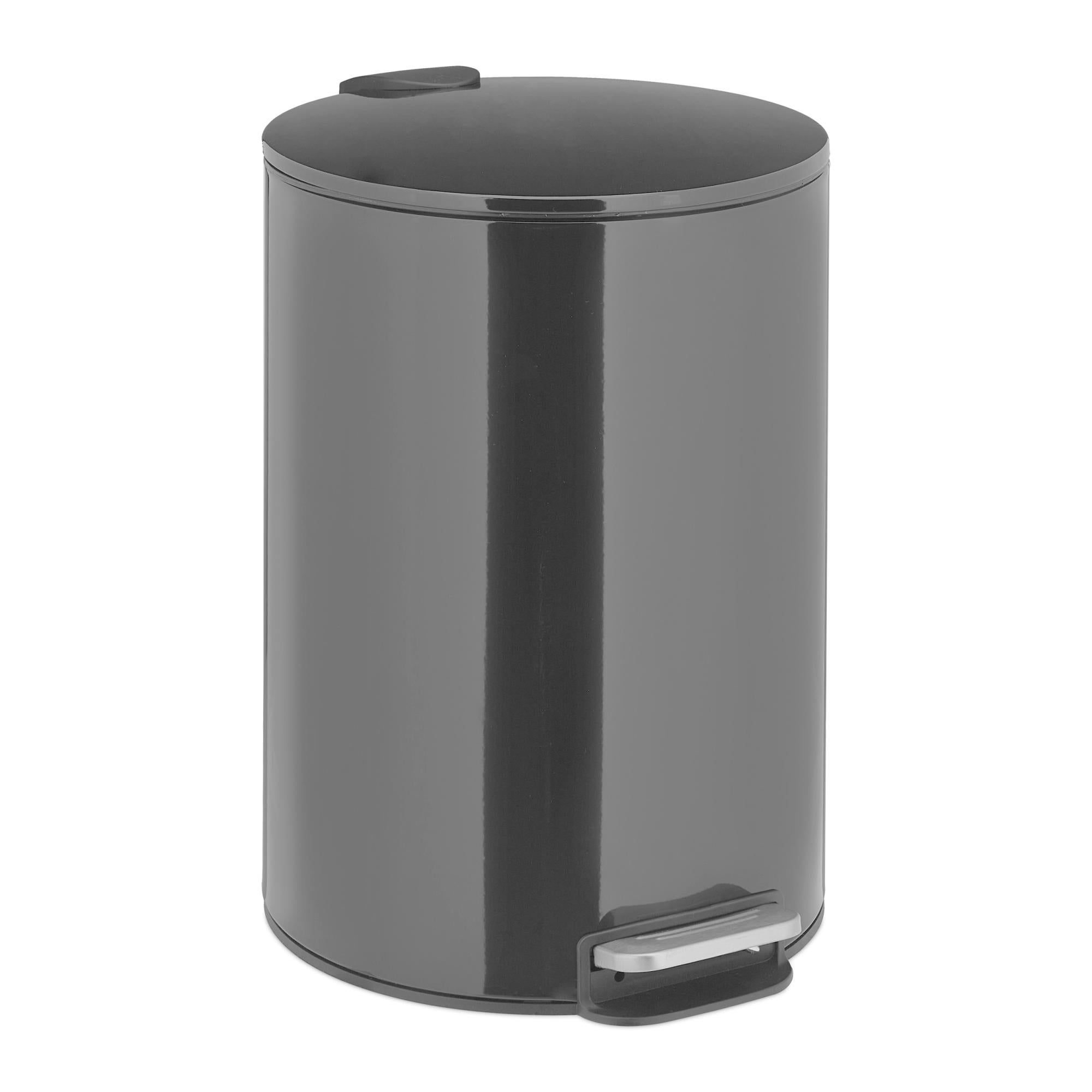 Poubelle Suspendue Relaxdays 5L - Pour Porte D'Armoire SdB/Cuisine | Seau Amovible Noir