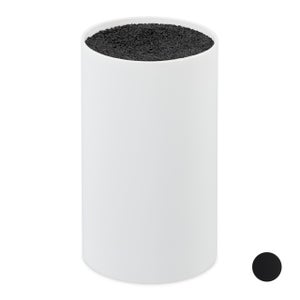 Compra Ceppo portacoltelli universale bianco - vuoto - con inserto in  setole - plastica riciclata con anello in acciaio inox all'ingrosso