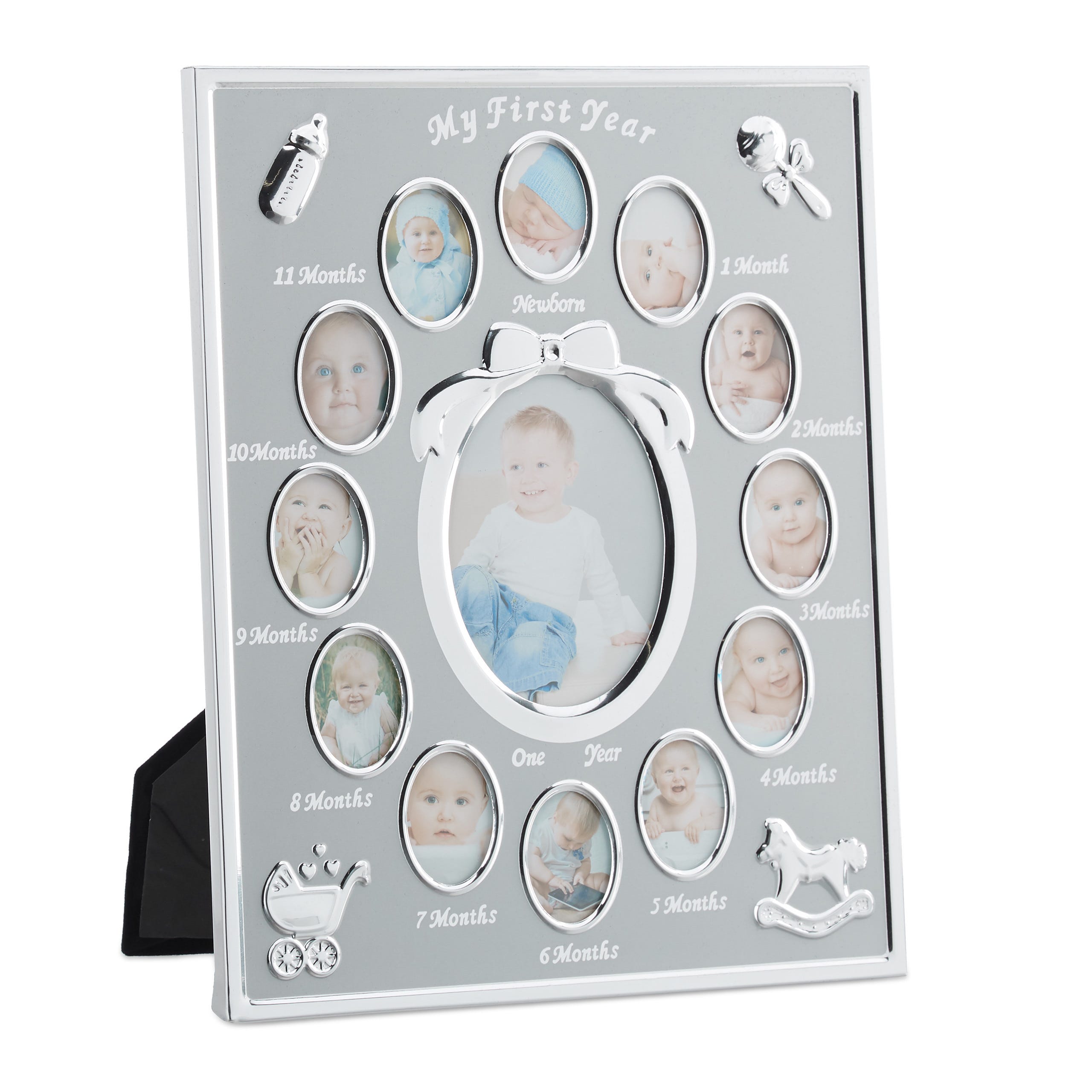 Cornice portafoto per i primi 12 mesi del bambino, con scritta “My