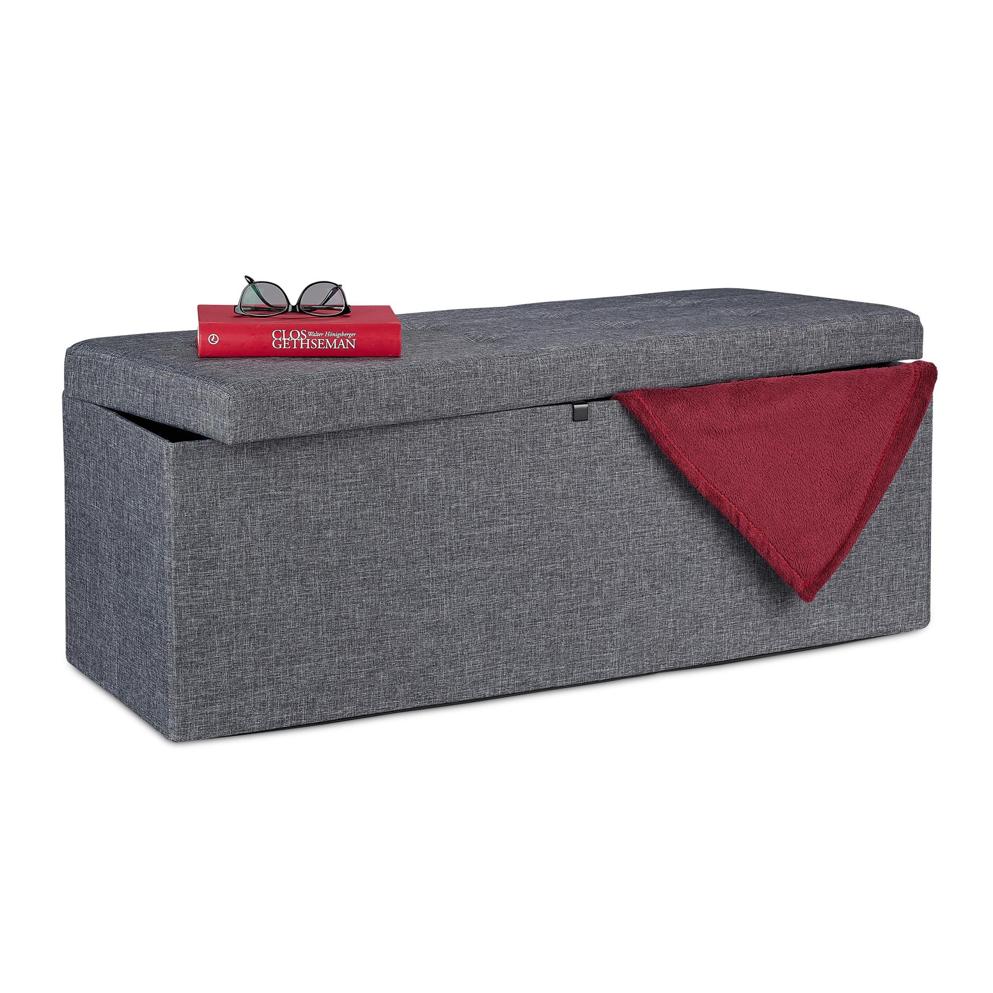 Panca Contenitore Colorado: Eleganza e Funzionalità in Diverse Dimensioni, 60CM / GRIGIO SCURO