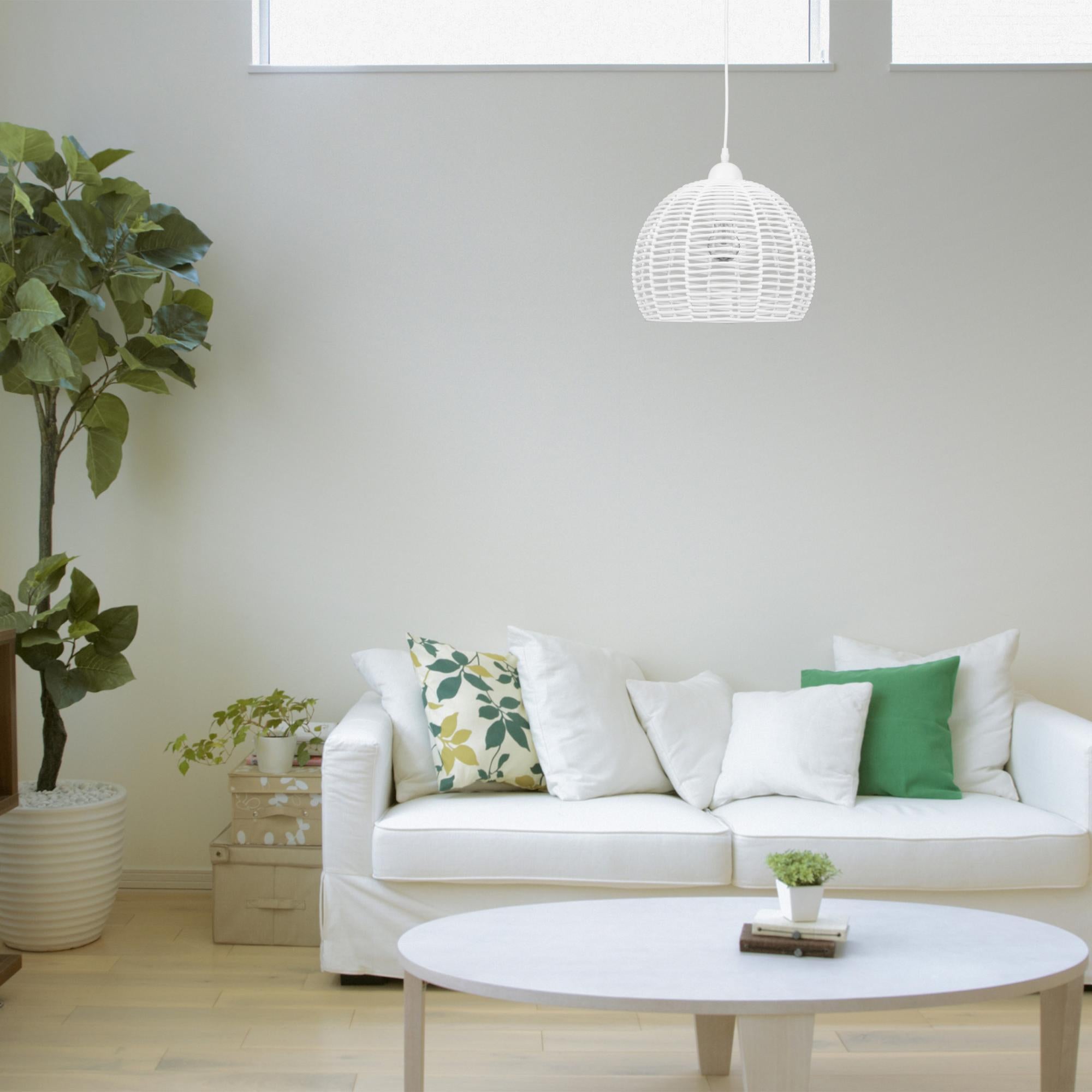 Relaxdays Lampadario A Sospensione, Legno E Ferro, HxD 129x32 Cm, Lampada Soffitto Moderna - 7