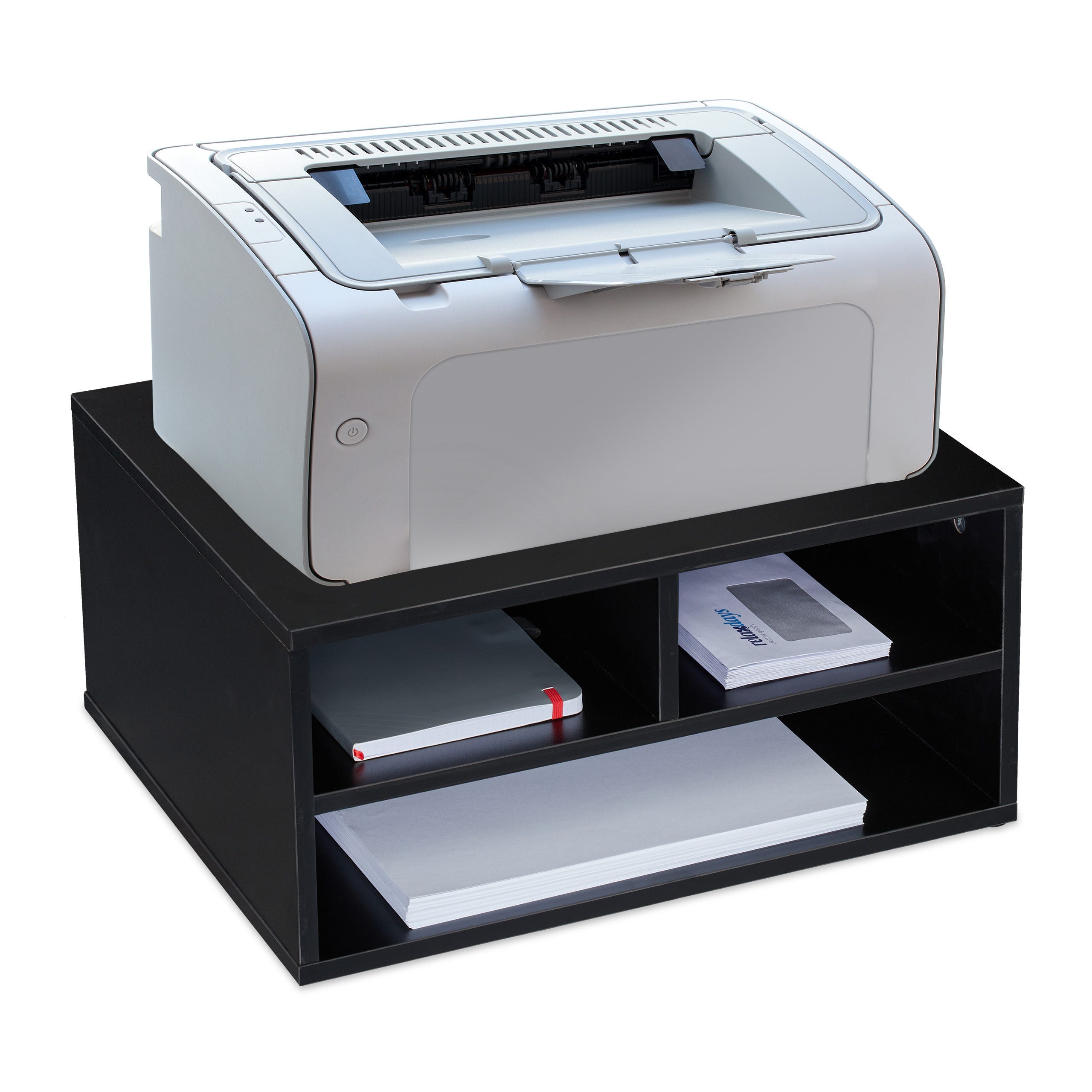 Supporto per Stampante Supporto for stampante a 2 livelli con ripiani  portaoggetti, organizer multiuso for scaffali da scrivania for stampanti,  fax