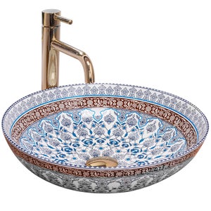 Lavabo tondo da appoggio 46cm- Ceramica Offerte Online