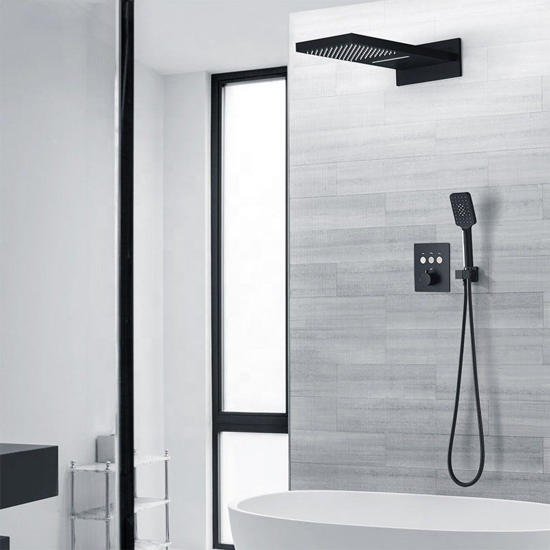 Sistema de ducha empotrada Grohe Grohtherm SmartControl con ducha de agua  caliente Rainshower 310 SmartActive