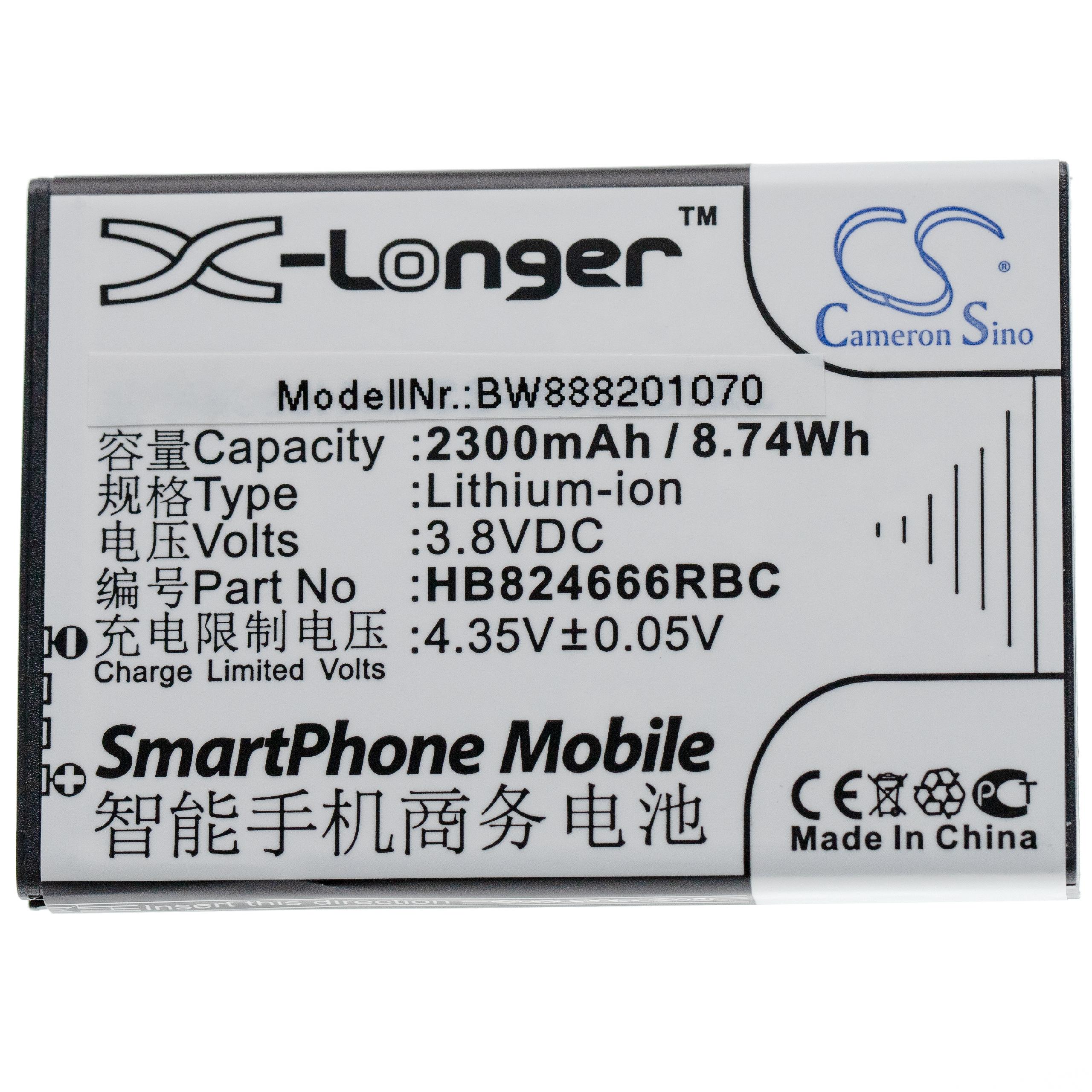 Vhbw Batterie compatible avec Huawei E5577, E5577Bs-937, 501HW, 502HW,  504HW, 505HW routeur modem hotspots (2300mAh, 3,8V, Li-ion) Leroy Merlin