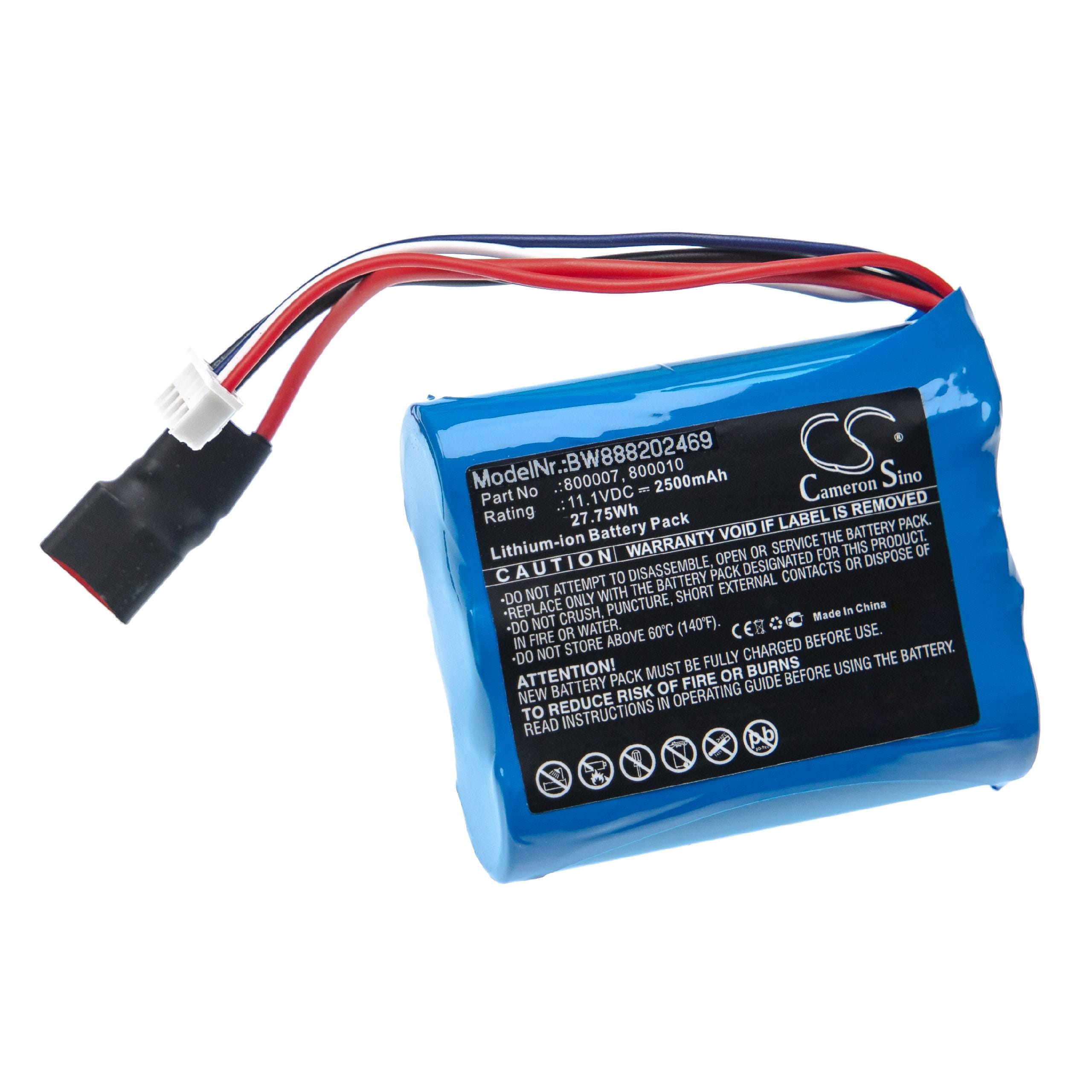Vhbw Batterie compatible avec Carrera 800007, 800010 modèlisme RC (2500mAh,  11,1V, Li-ion)
