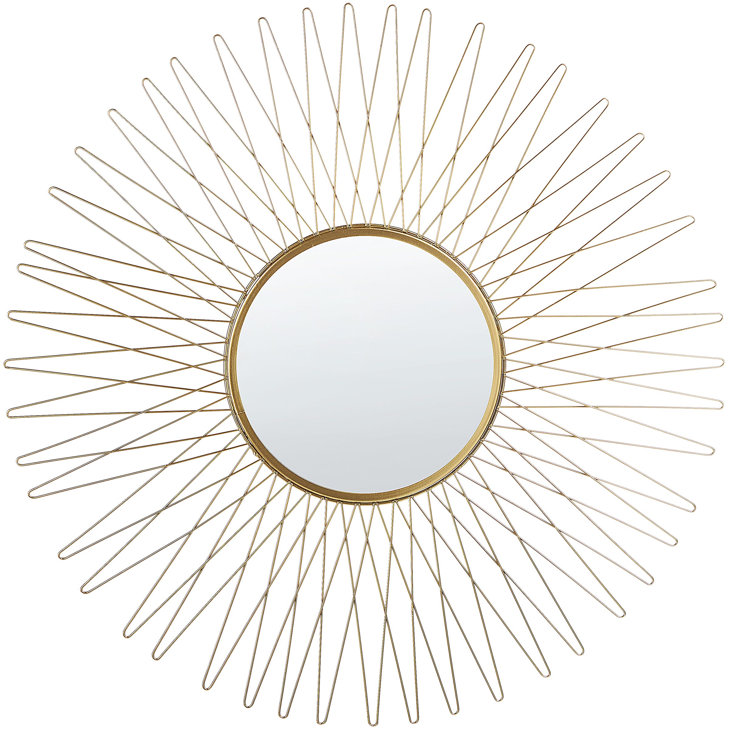 Specchio da parete a forma di sole ø 70 cm oro SAUMUR