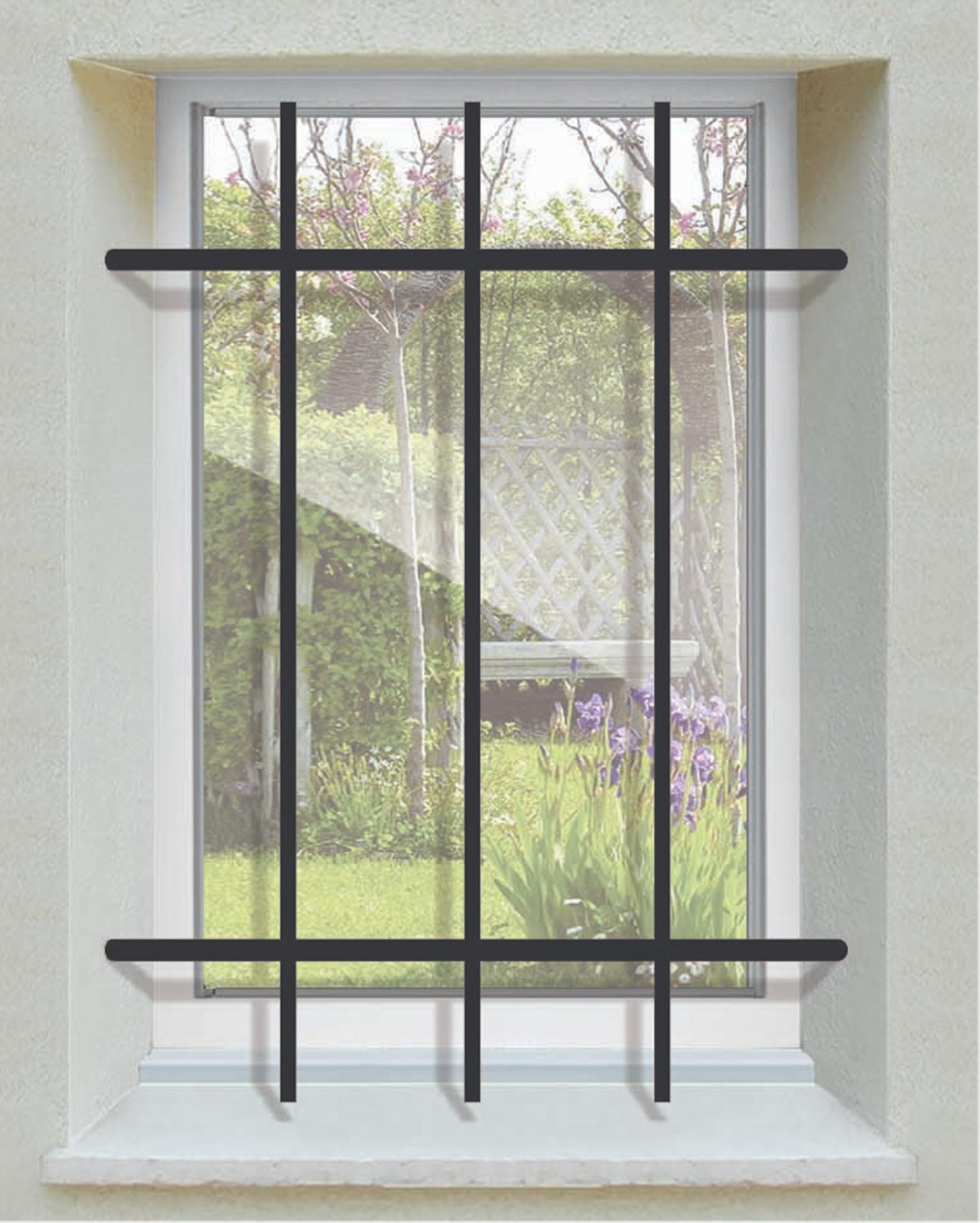 Secure No Trip - Cancelletto di sicurezza in metallo, barre per finestre e binario di protezione per bambini e animali domestici, ringhiera per balcone a pressione (40 x 90 cm, bianco