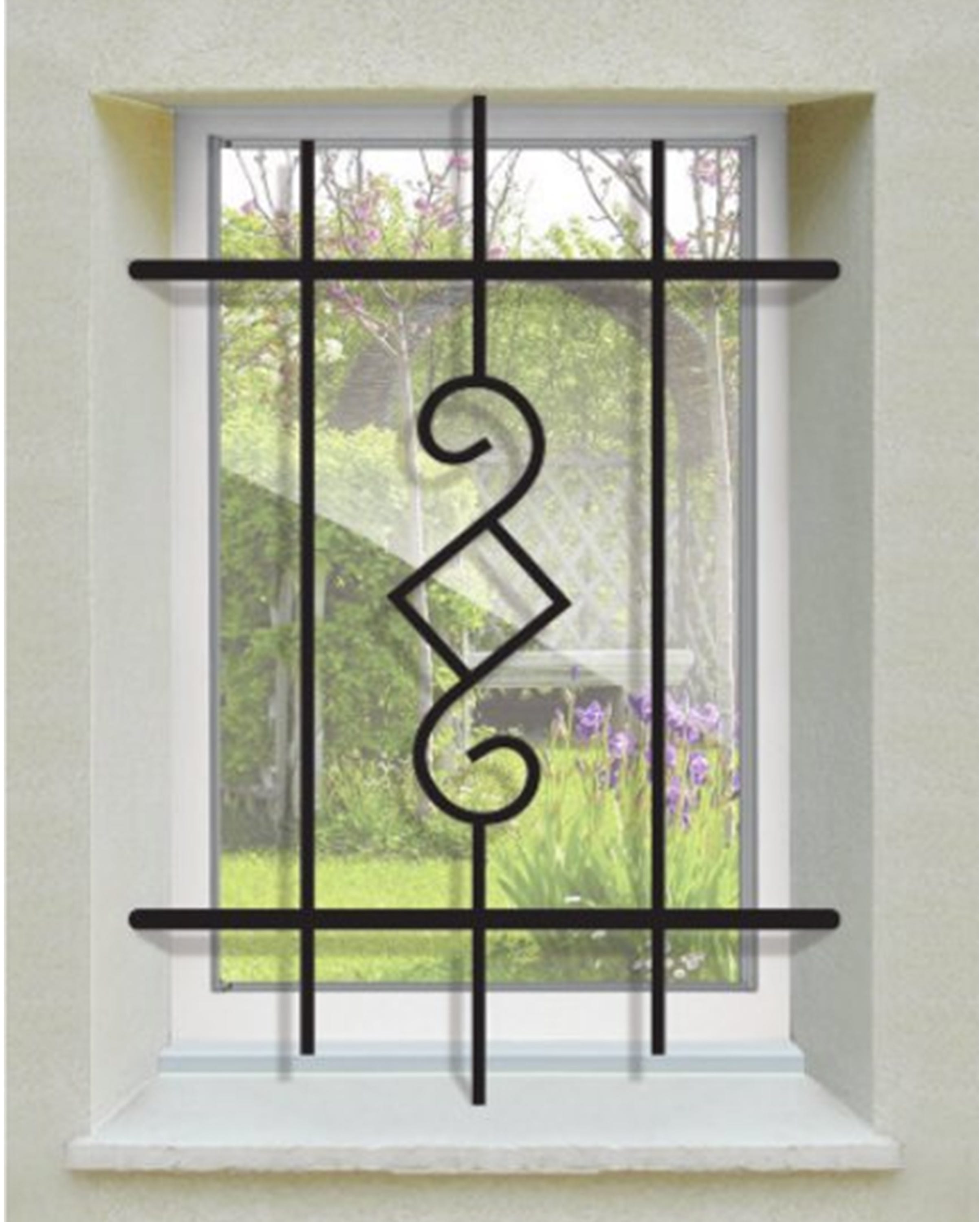 Grata di sicurezza Nectra per finestra H = 75 cm x L = 120 cm (dimensione  del telaio)
