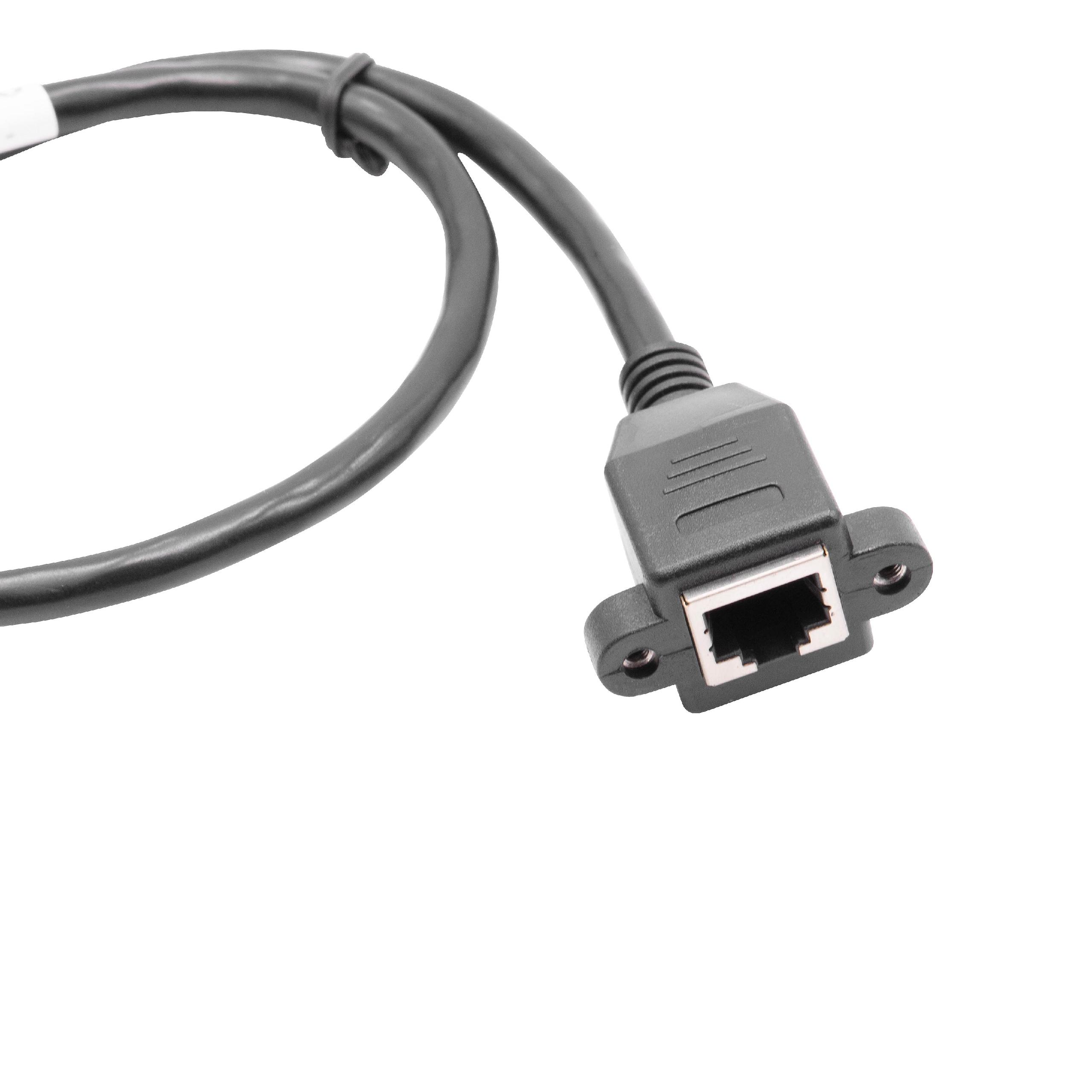 Cable encliquetable pour montage panneau - Prise USB C vers prise USB A