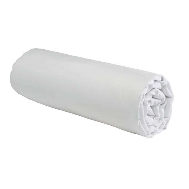 Alèse protège matelas molleton en coton blanc 120x190 cm PROTÈGE