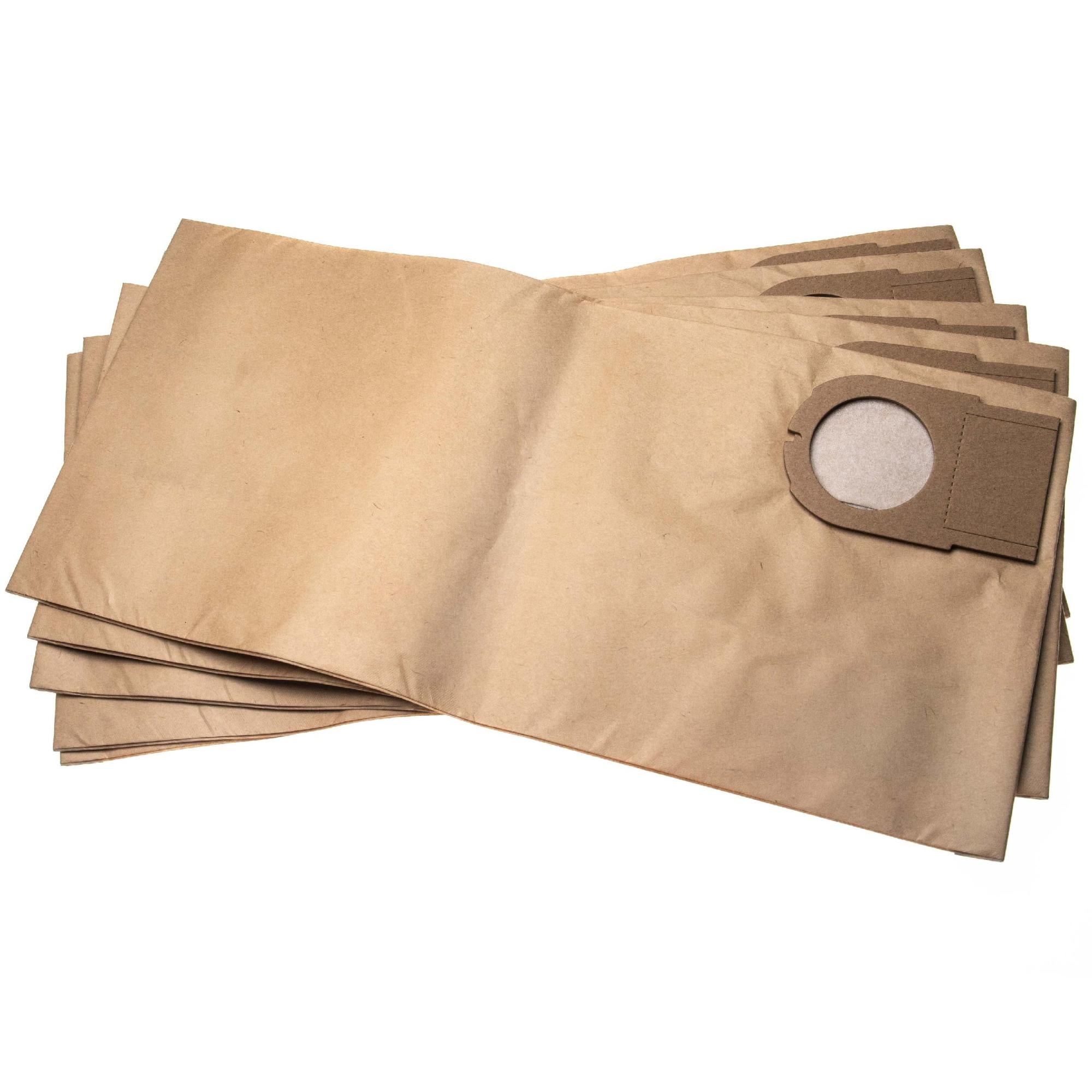 Sacs Aspirateur Vhbw - 5x Compatibles Bosch UniversalVac 15 - Papier Marron 86x20cm - Haute Rétention Poussière