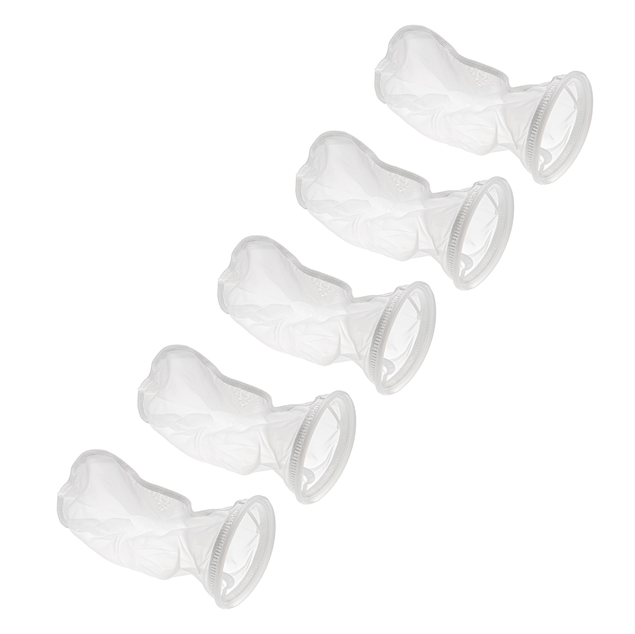Vhbw 5x Chaussettes filtrantes universelles pour aquarium, piscine, skimmer Sac de filtration
