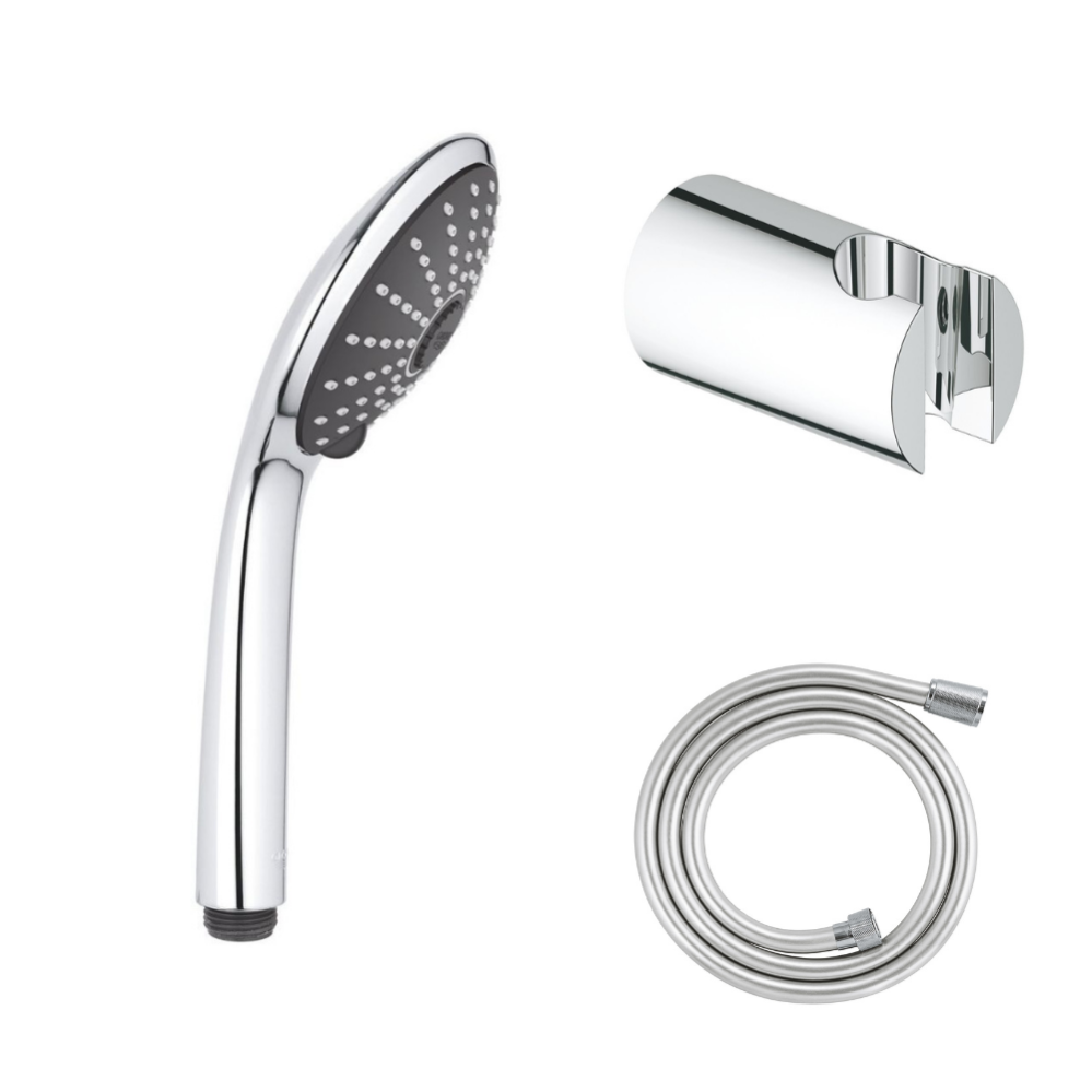 Flexible de douche GROHE Twistfree VitalioFlex Silver 1500 chromé