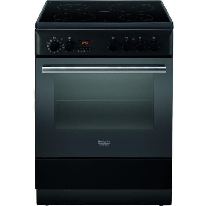 HOTPOINT H6VMH60A - Piano cottura in vetroceramica-4 stufe radianti-Forno  elettrico-Pulizia manuale-60L-A-L60xH85cm-Antracite | Leroy Merlin