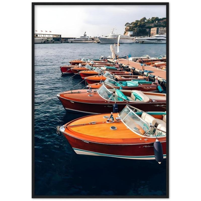 Affiche encadrée 70x100 cm décoration murale port de plaisance