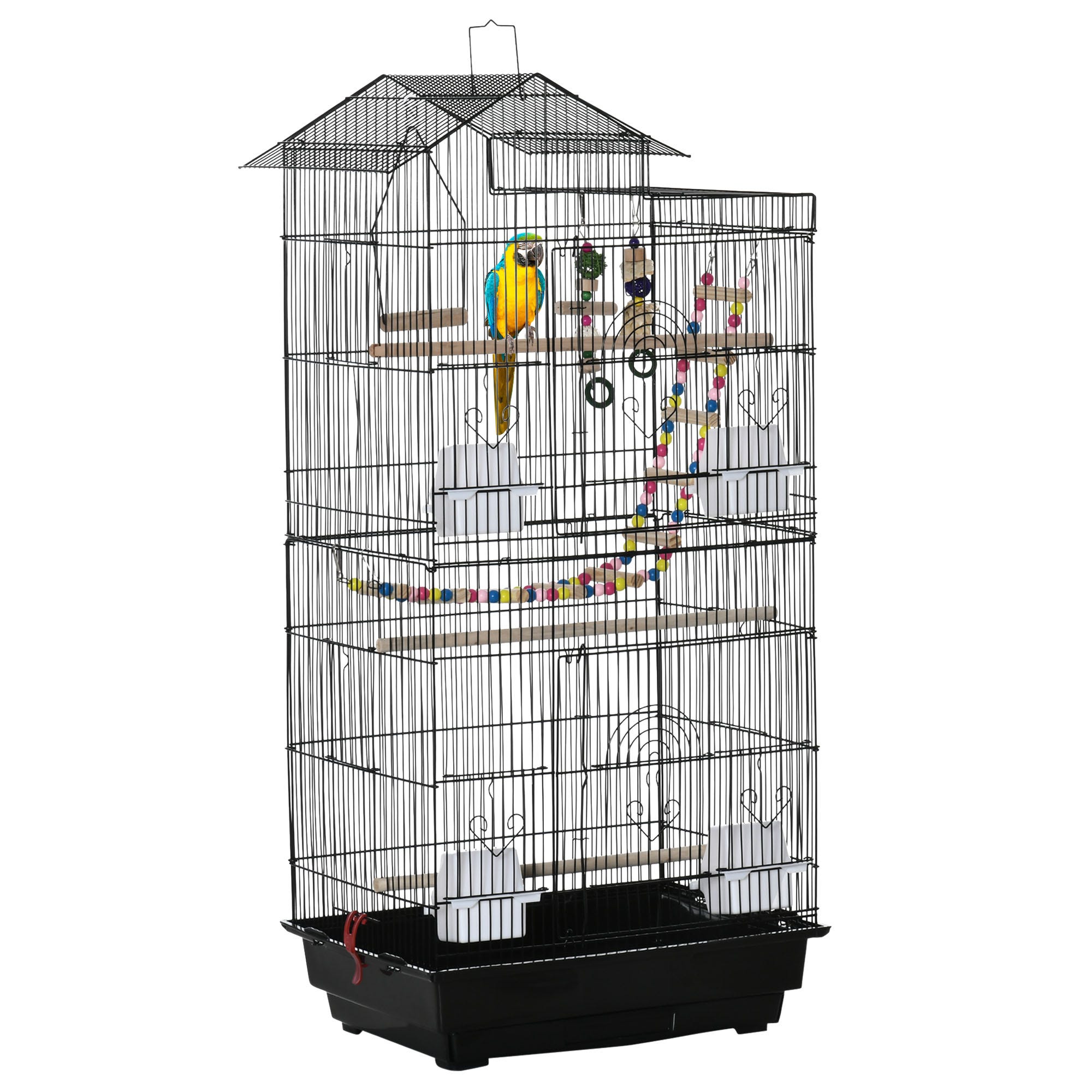 Cage Oiseaux sur Pied en Fer Acier Inoxydable Cages À Oiseaux, Carte PC  Transparente Volière, Visionnement De Luxe Cage Volière, Mouvement Bird Cage,  Facile À Assembler : : Animalerie