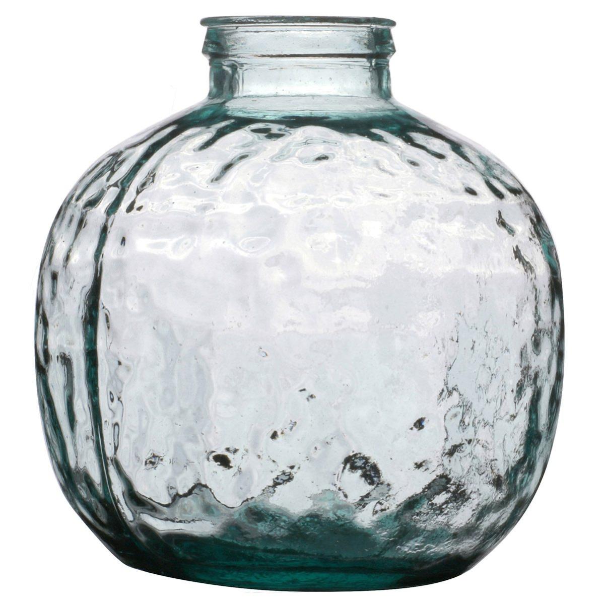 Vase Louise verre recyclé 9L D25 H30 Leroy Merlin