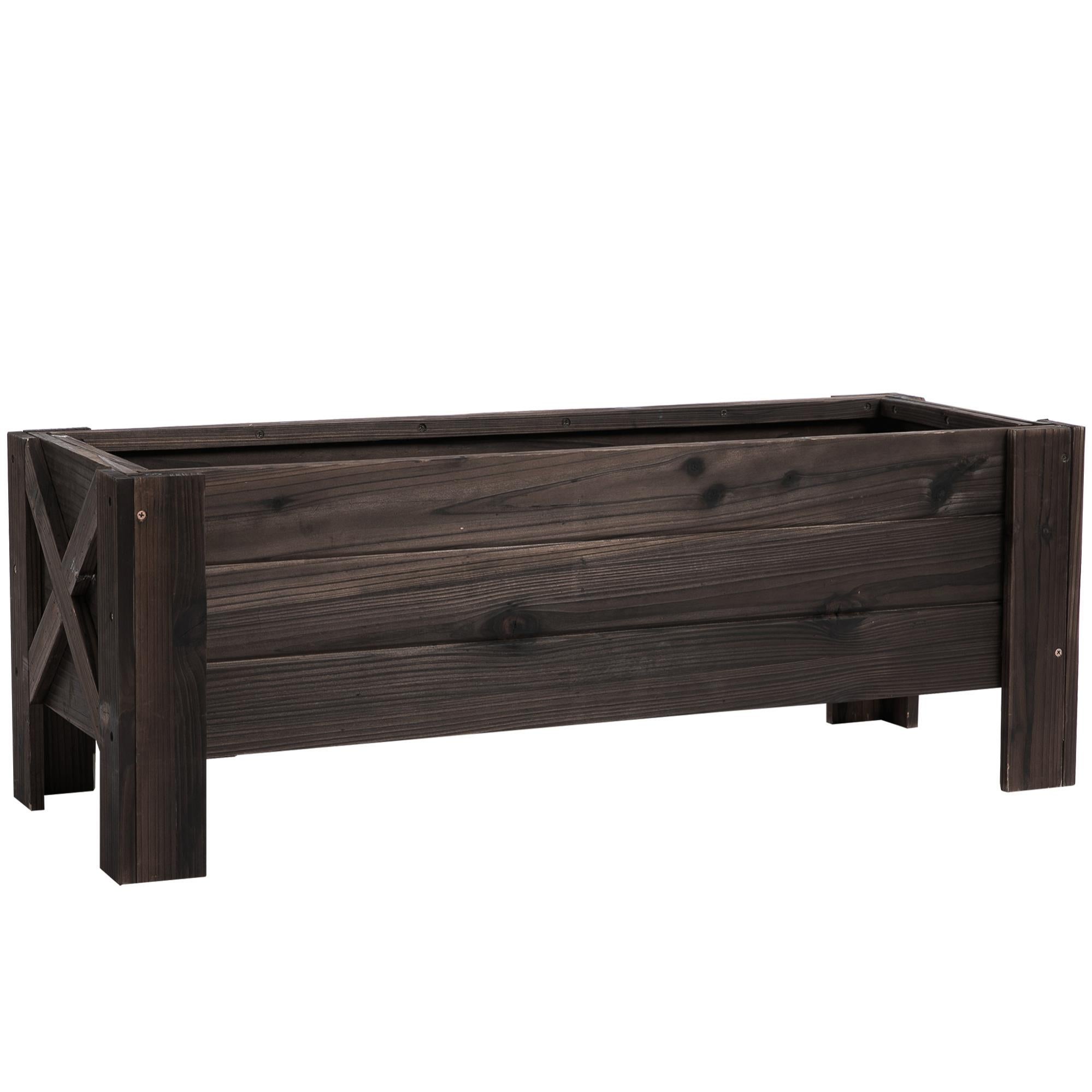 Vaso Rialzato Per Fioriere Piante Fiori Giardino Terrazze Set Da 2 40 X 40 X 40 Cm Acciaio Nero 020038953 86954111