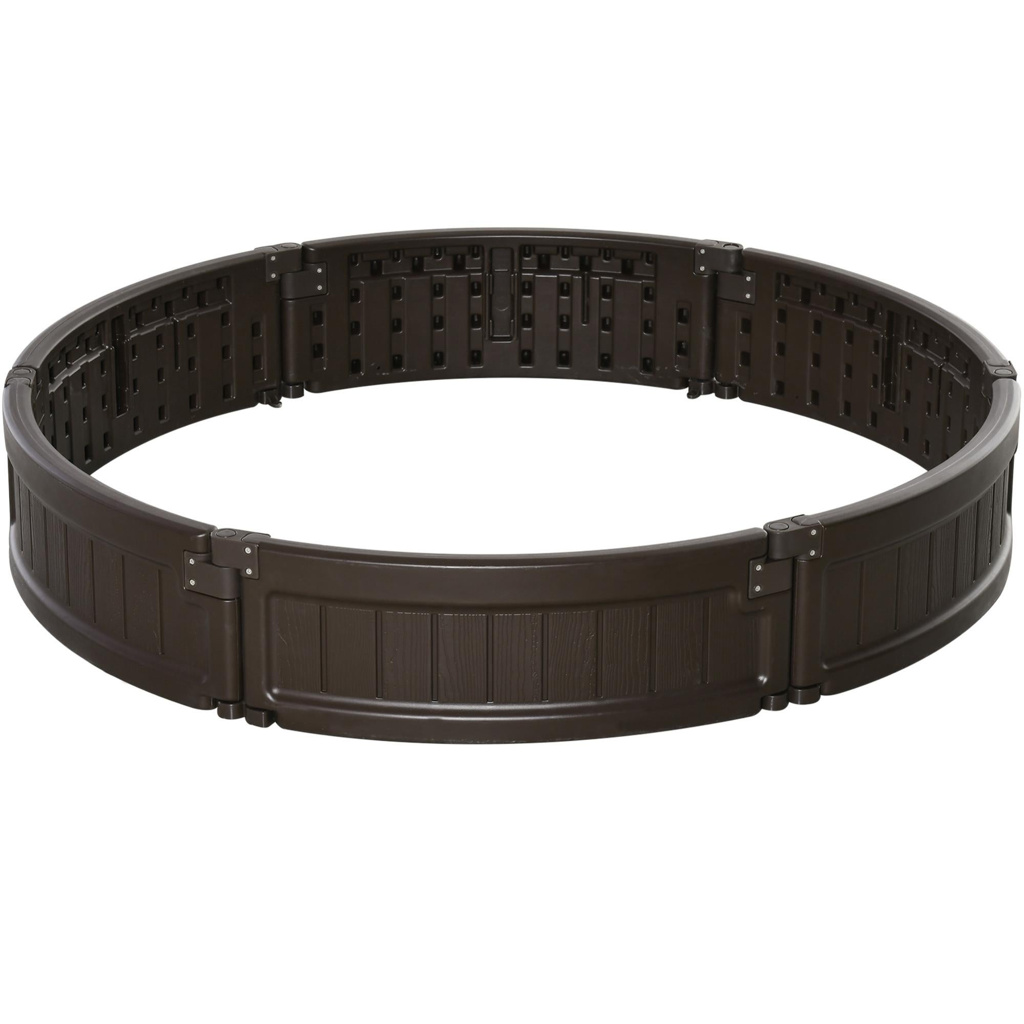 Letto Rialzato Outsunny Con Traliccio - Fioriera Legno Abete 115x60x110cm - Foto 4