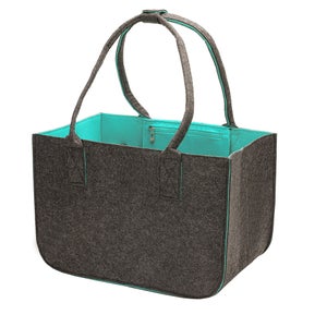 Relaxdays Scatole Portaoggetti con Coperchio, Set Doppio, Cestini  Pieghevoli da 51 L l'uno, Box 34x43x43 cm, Grigio