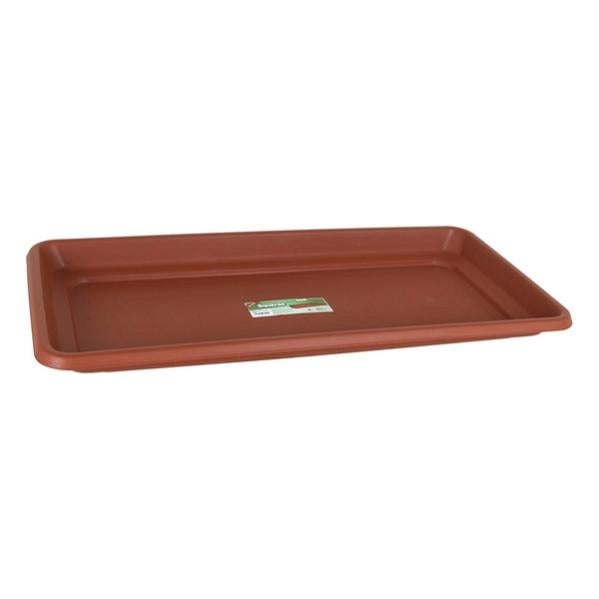 Blim Sottovaso Quadrato Per Piante In Plastica, Marrone Scuro, 36x36 Cm, Robusto E Riciclabile - 3