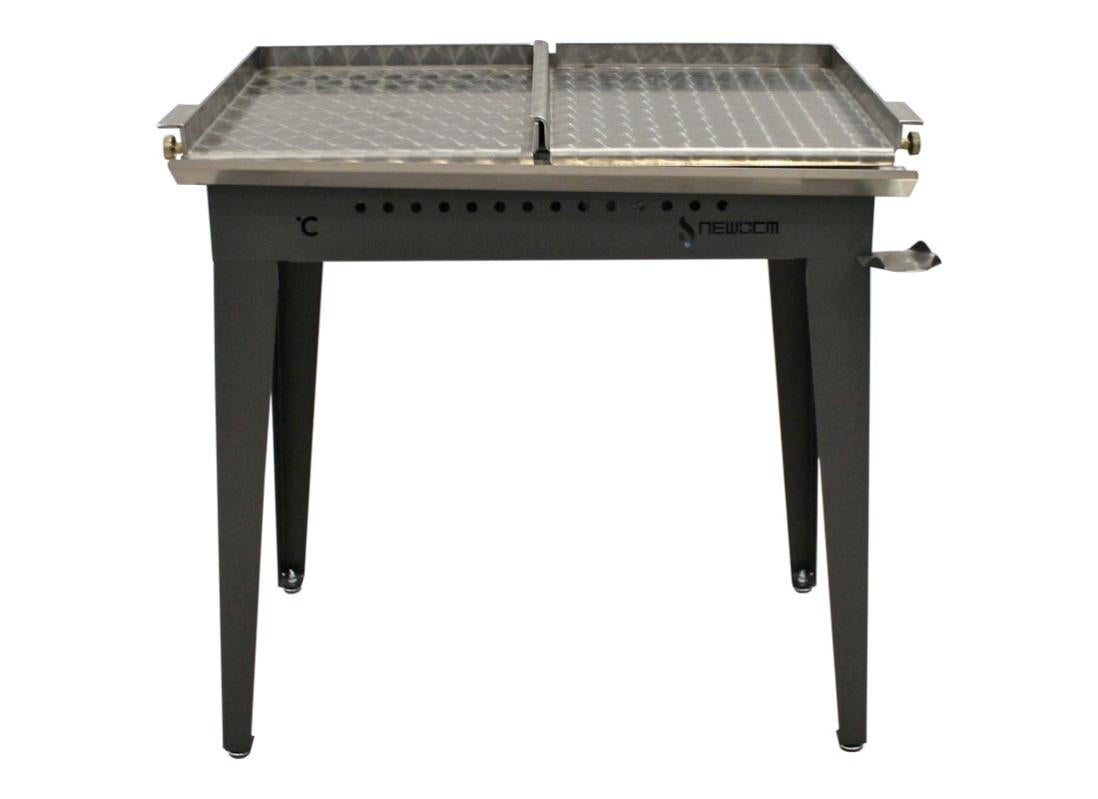 Piastra Fry Top A Gas Doppia Liscia Rigata - 10