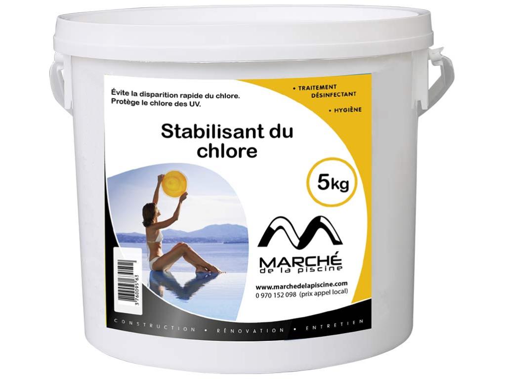 Stabilisant du chlore piscine Marchedelapiscine poudre en seau 5kg — free download