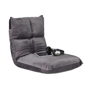 Chaise de maquillage pour chambre à coucher - Confortable et élégante -  Couleur blanc et gris, 51x40x75cm