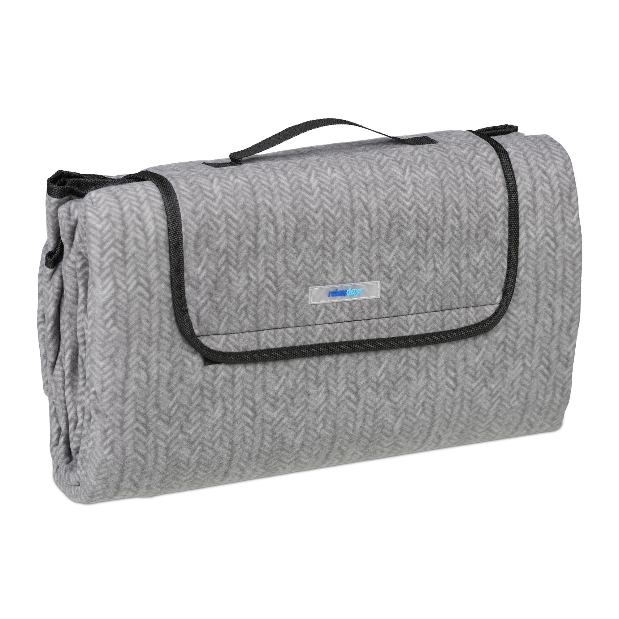 Coperta Da Picnic Impermeabile 170x200 Cm - Doppio Strato, Pile E Impermeabile - Foto 5